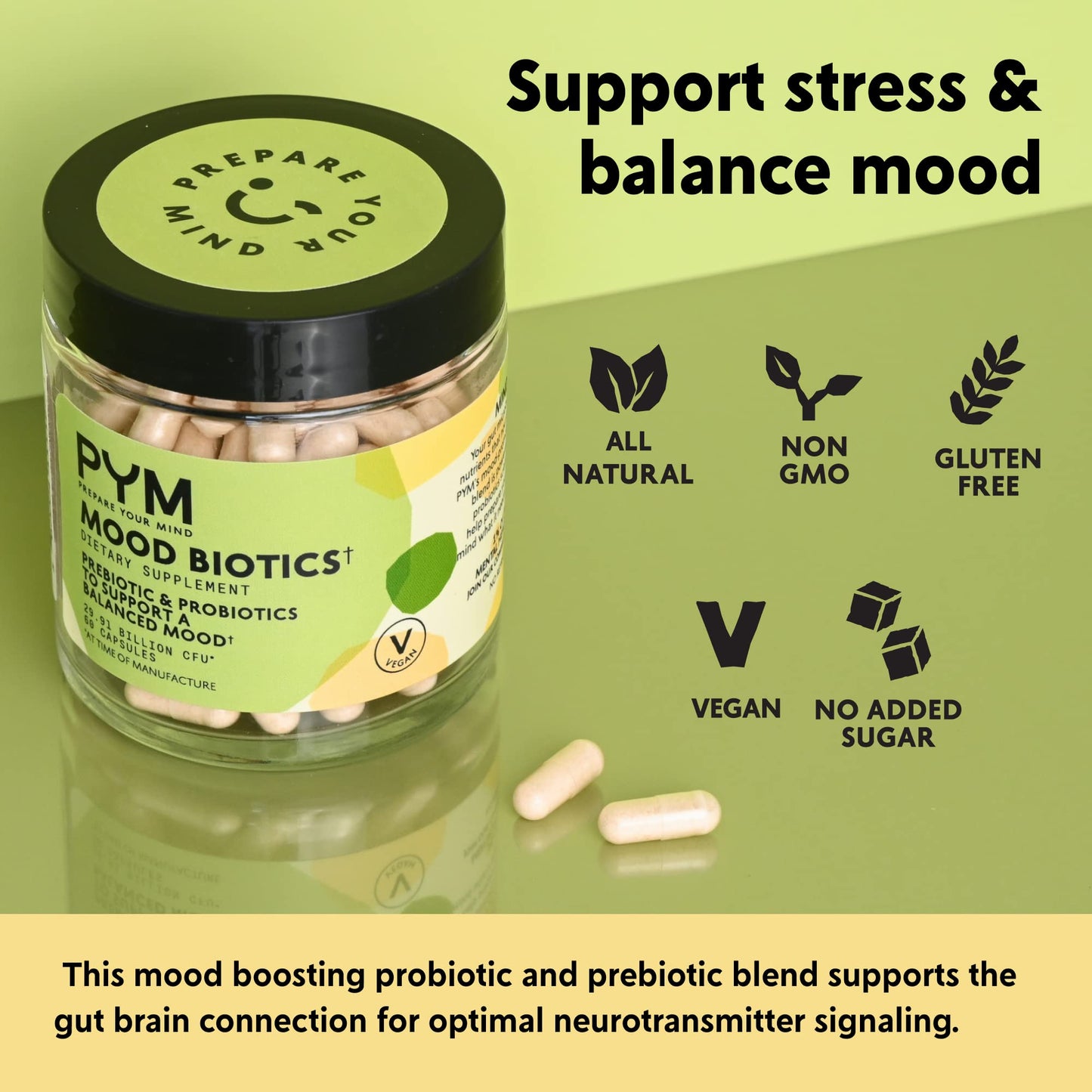PYM Health Mood Biotics Capsule, 60 Count