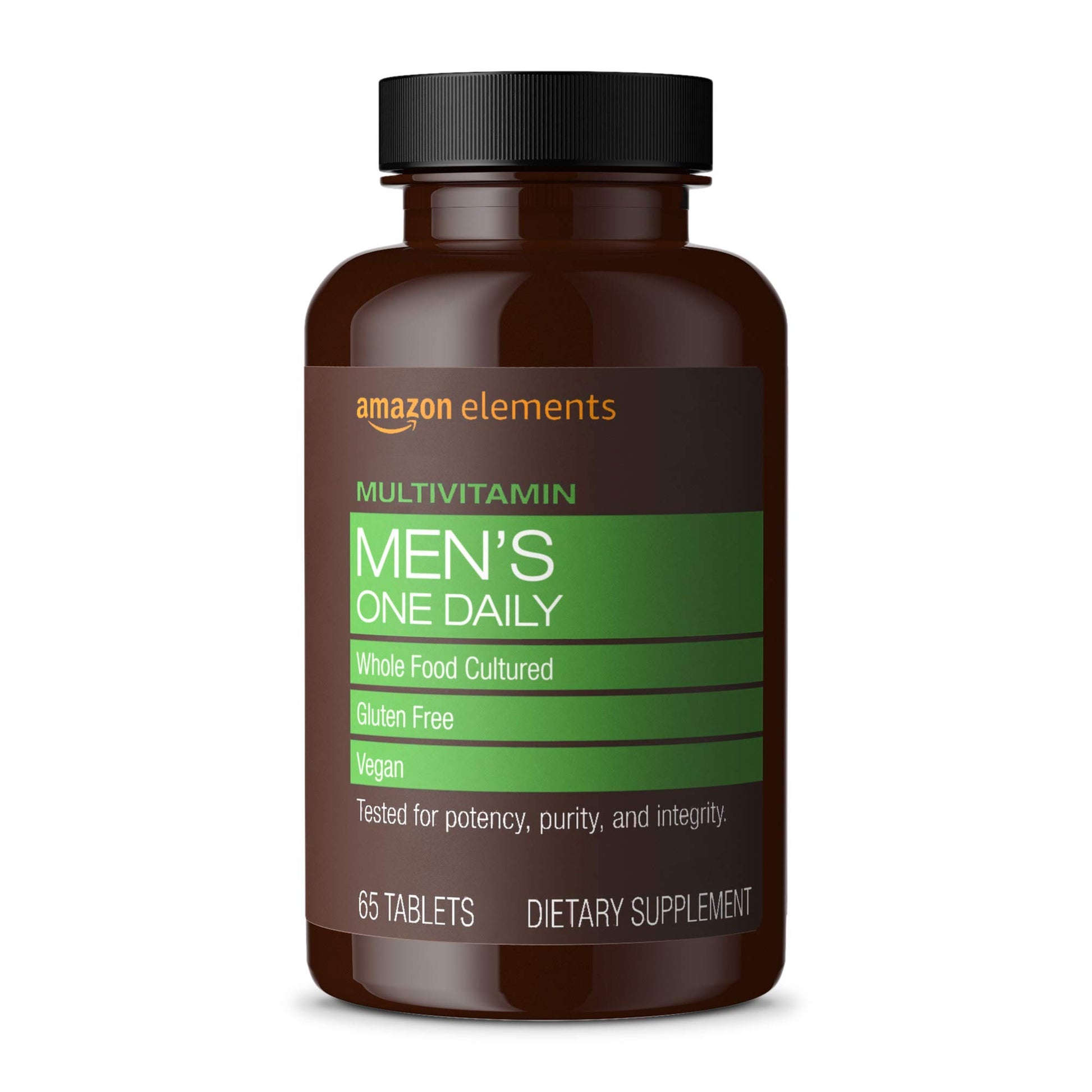 Amazon Elements Men's One Daily Multivitamin Tablet, 65 Tablets