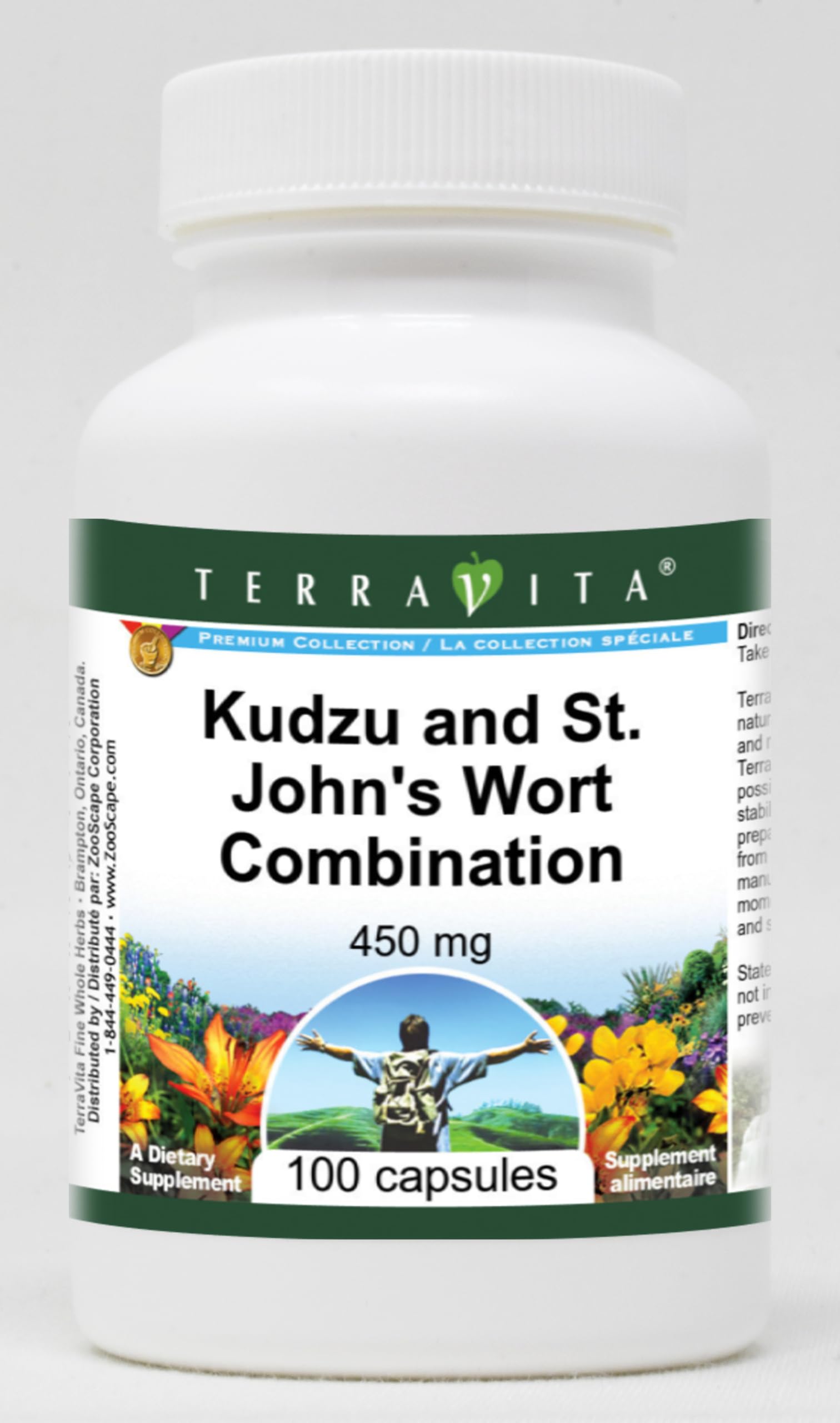 Terravita Kudzu and St. John's Wort Combination - 450 mg Capsules 300