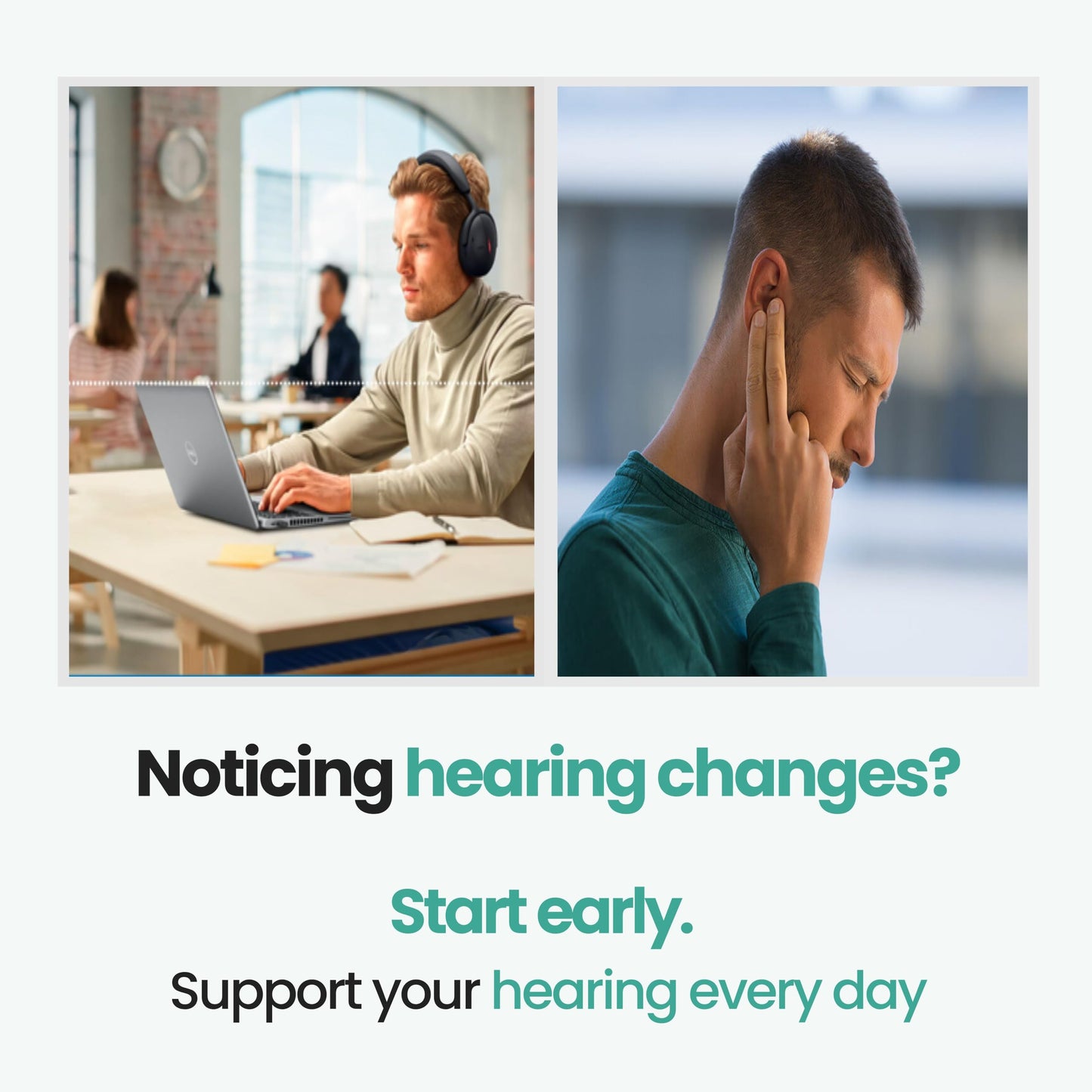 invivotec Hearing Support Supplement for Clarity & Ear Health with Magnesium, B6 & Patented Botanical Complex 60 Tablets