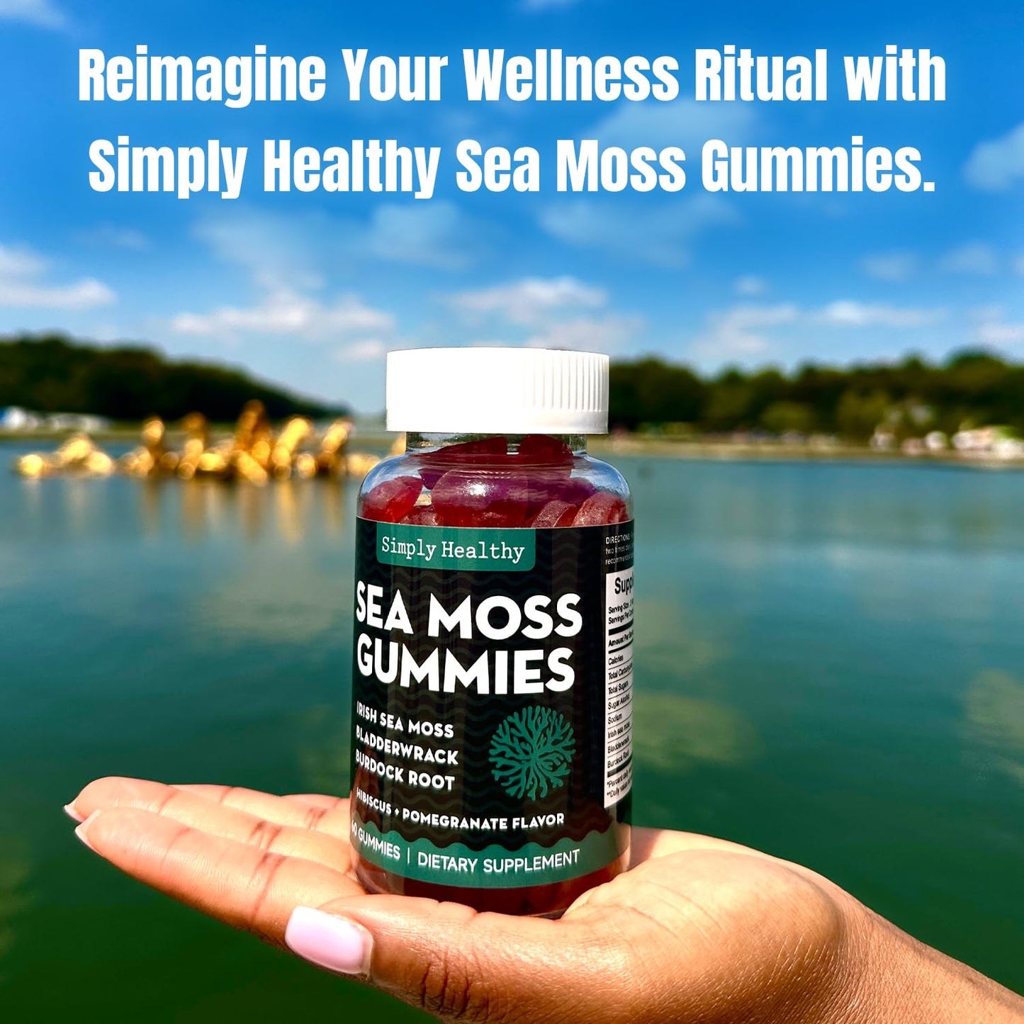 Simply Healthy Premium Sea Moss Gummies, 60 Count
