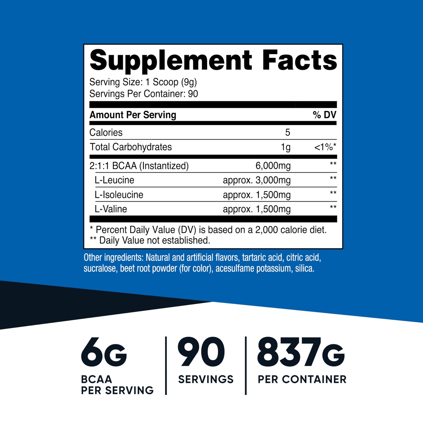 Nutricost BCAA Powder Watermelon 28.6 Servings