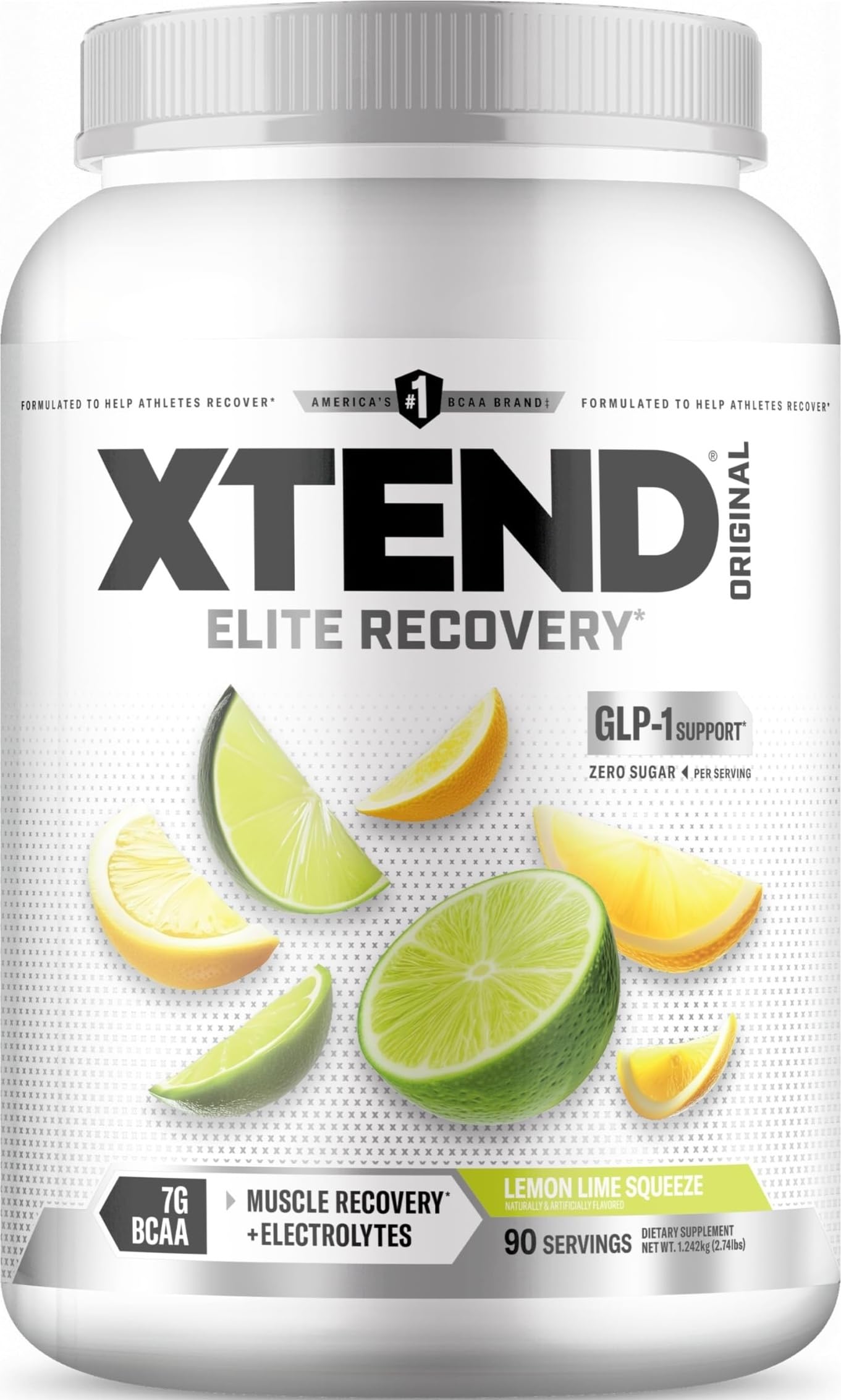 Xtend Original BCAA Powder with Zero Sugar, 90 Servings