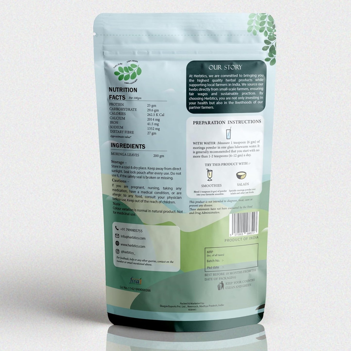 Generic Moringa Powder 7.05 Ounce