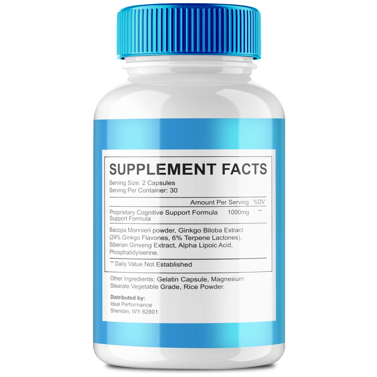 IDEAL PERFORMANCE Memo Defender Brain and Memory Support Capsules, 300 Count