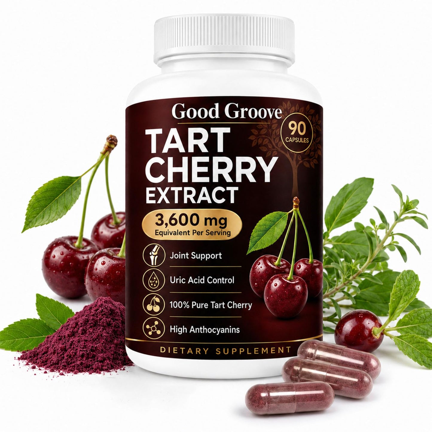 Petalsmooth Good Groove Tart Cherry Extract Softgel 1 Count