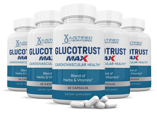 Justified Laboratories Glucotrust Max 1295MG Formula 300 Capsules