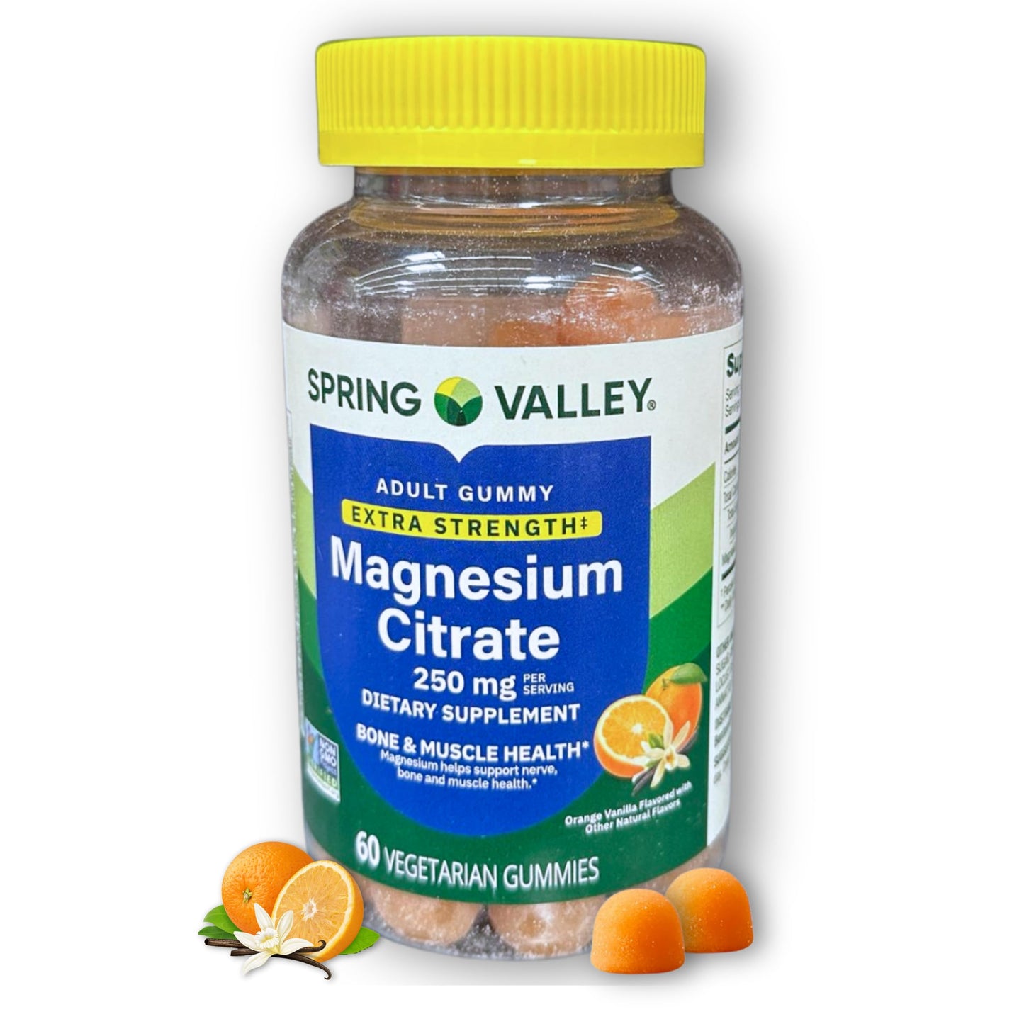 Fusion Shop Store Magnesium Citrate Gummies 250mg, 60 Count