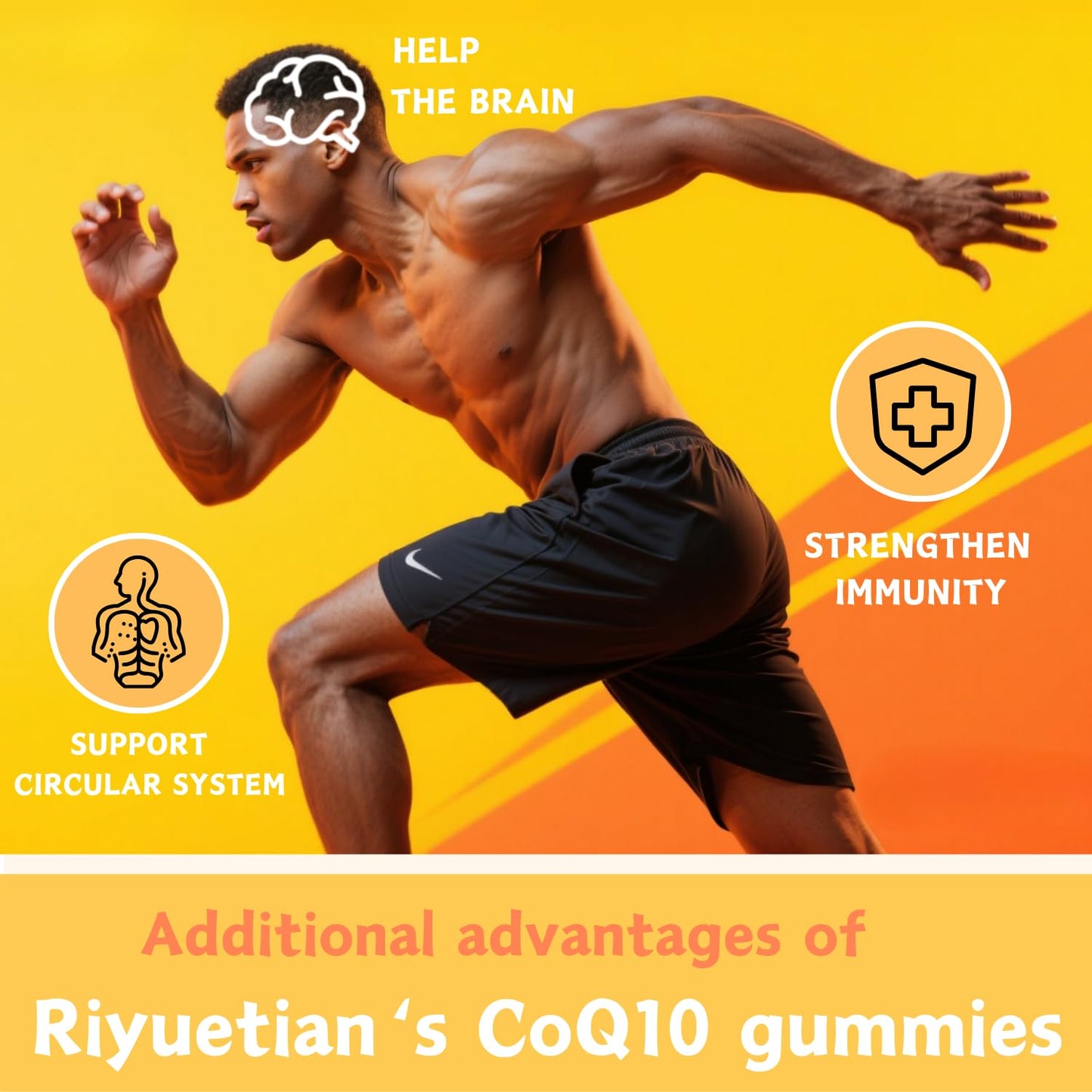 Riyuetian CoQ10 Gummies 120 Gummies