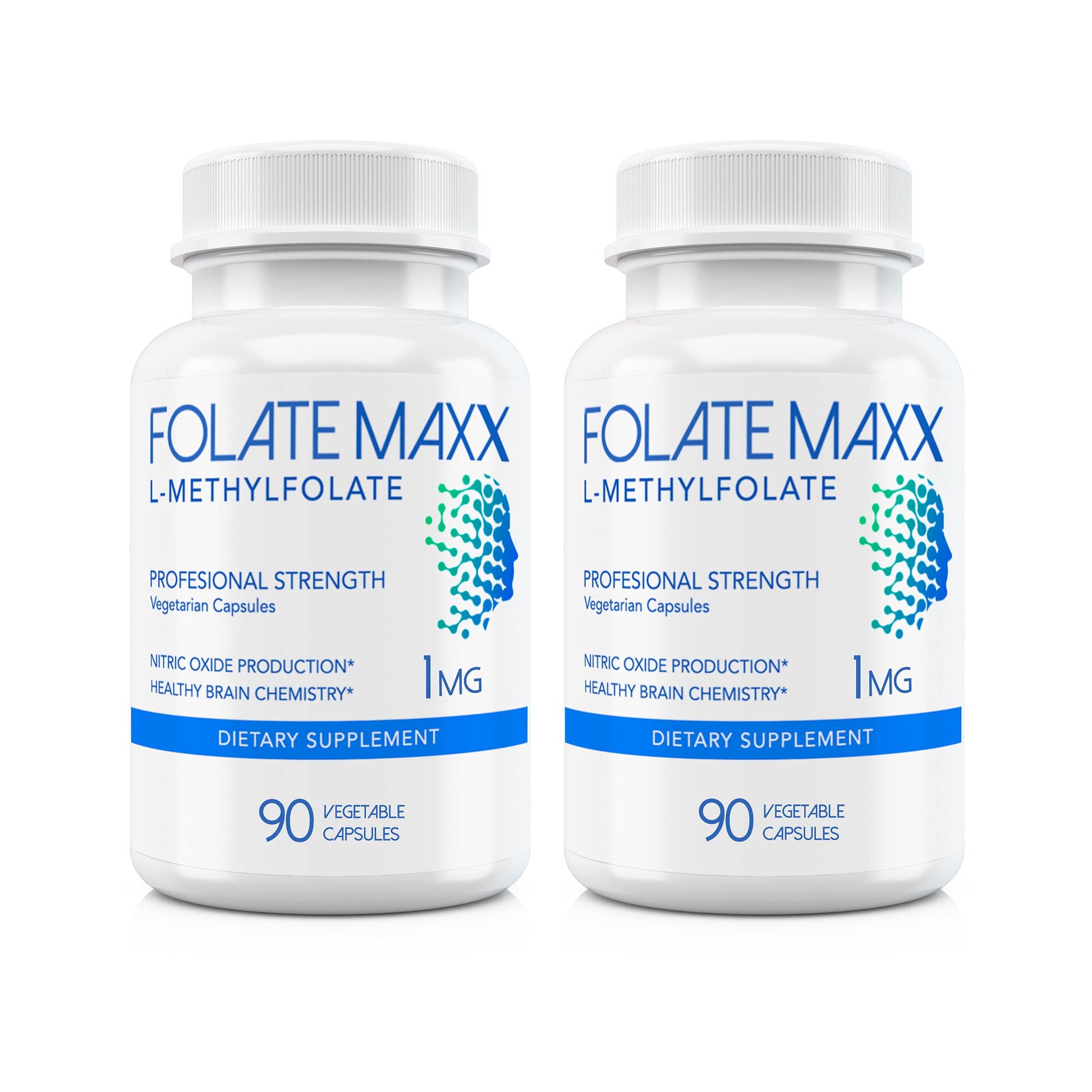 FOLATE MAXX L-Methylfolate Supplement (1mg) Capsules, 180 Count