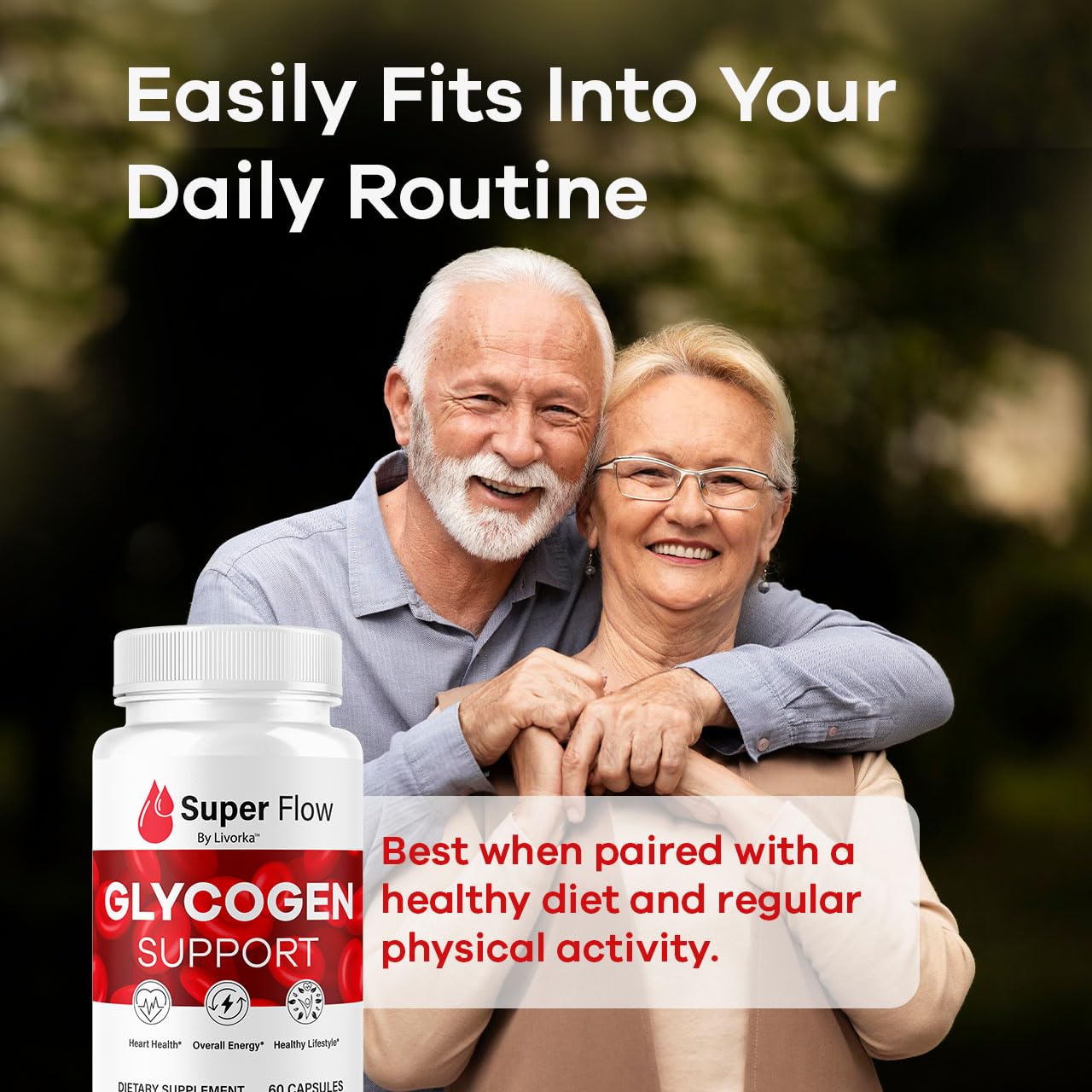 LIVORKA Super Flow Glycogen Capsules, 30 Capsules