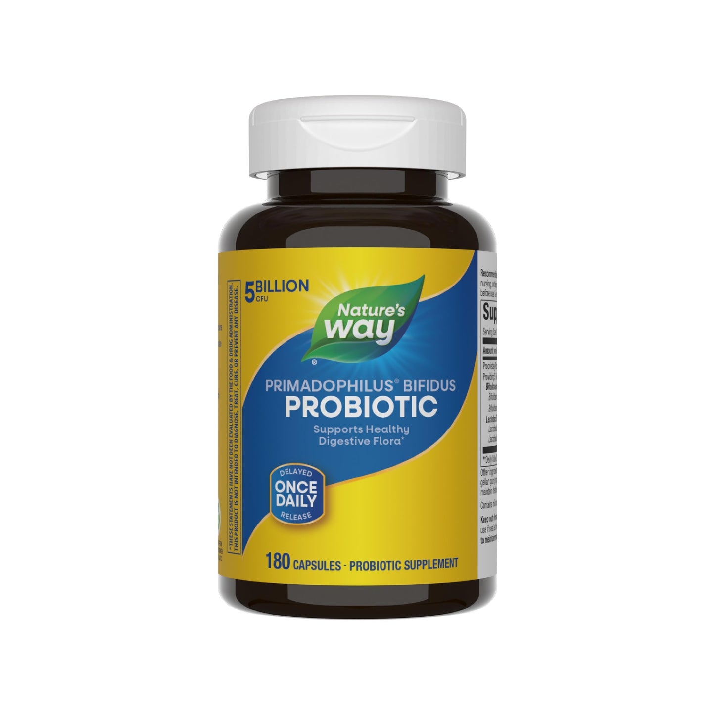 Nature's Way Primadophilus Bifidus 5 Billion Capsules 180 Count