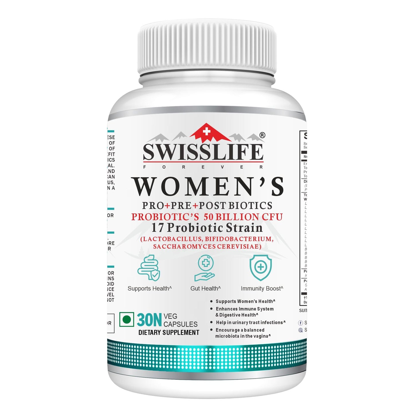 SWISSLIFE FOREVER Women’s Probiotics Capsule 30 Count