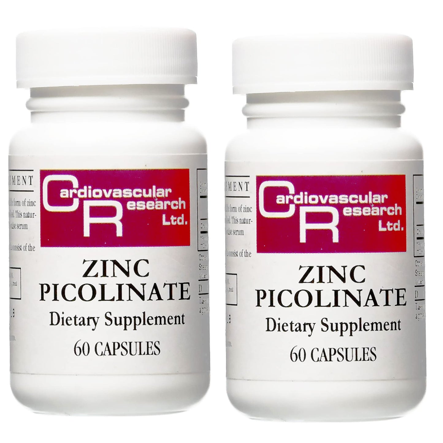 Cardiovascular Research Zinc 25 mg Zinc Picolinate Capsules, 120 Count