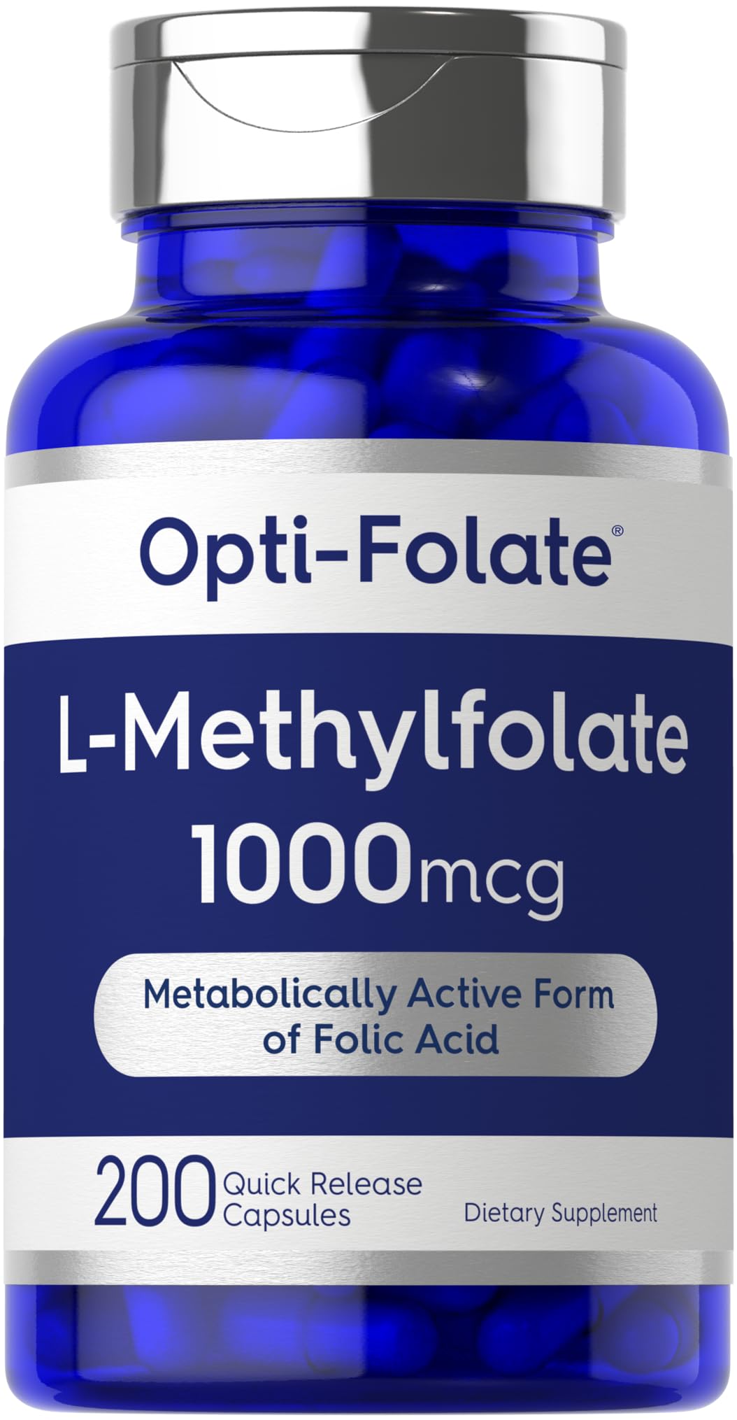 Carlyle L Methylfolate 1000mcg Capsules, 200 Count