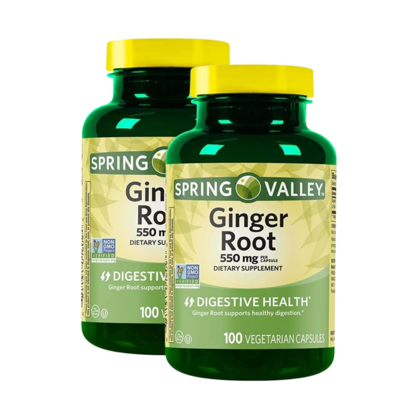 Unique Bundle Store Ginger Root 550mg Vegetarian Capsules 200