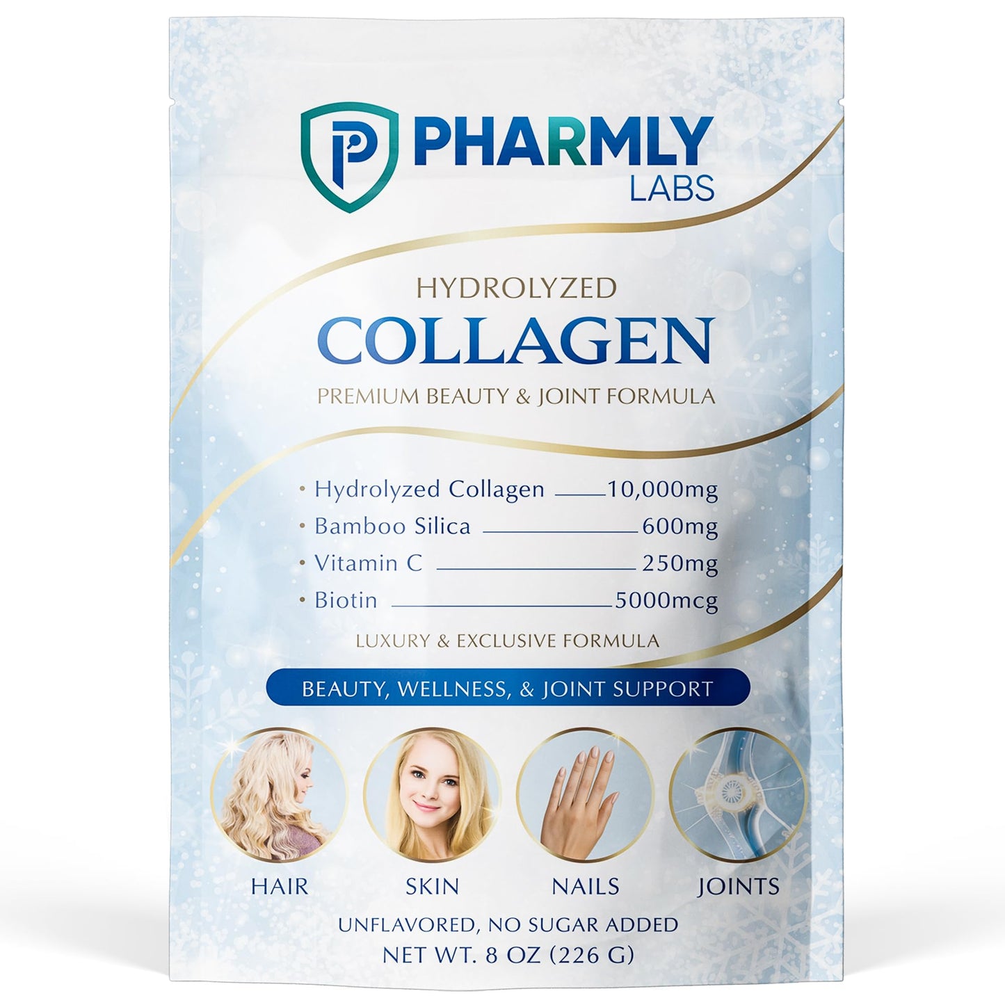 Pharmly Labs Hydrolyzed Collagen Peptides Powder, 8
