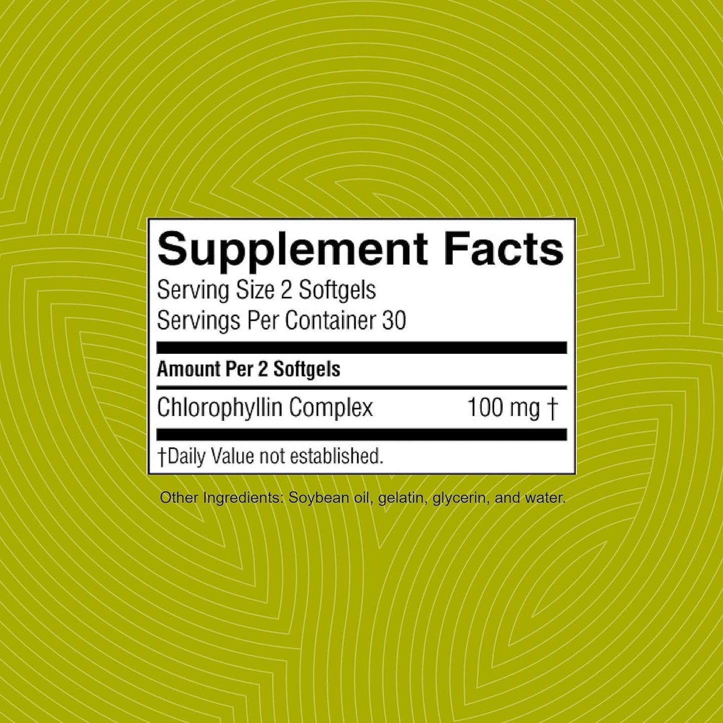 Nature's Sunshine Chlorophyll Capsules 60 Count