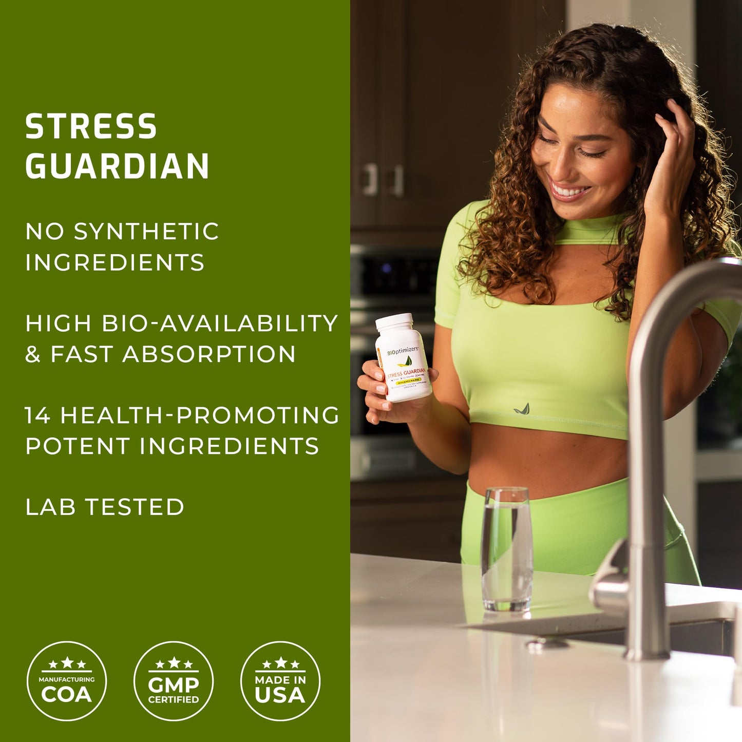 BIOptimizers Stress Guardian Capsule, 45 Capsules