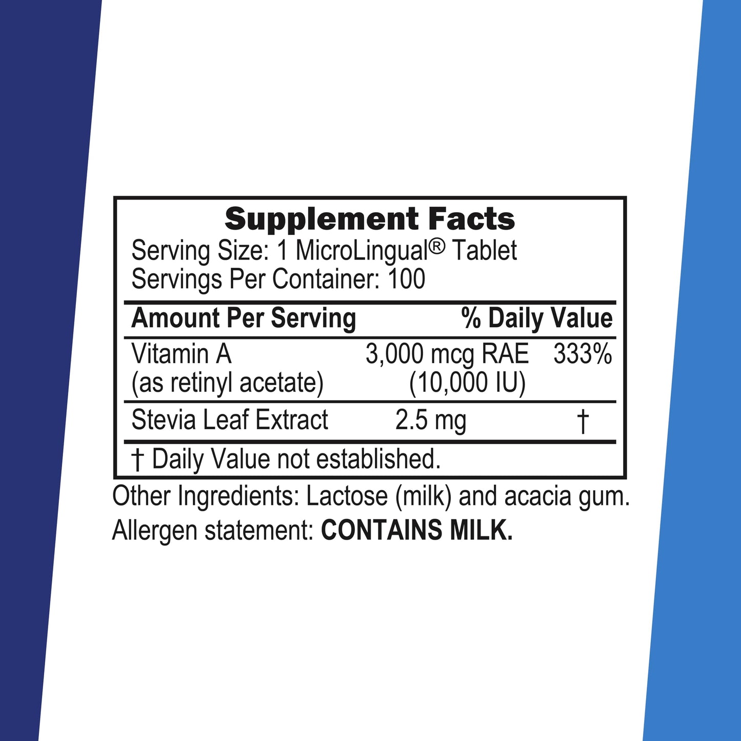 Superior Source Vitamin A 10,000 IU MicroLingual Tablet 100 Count