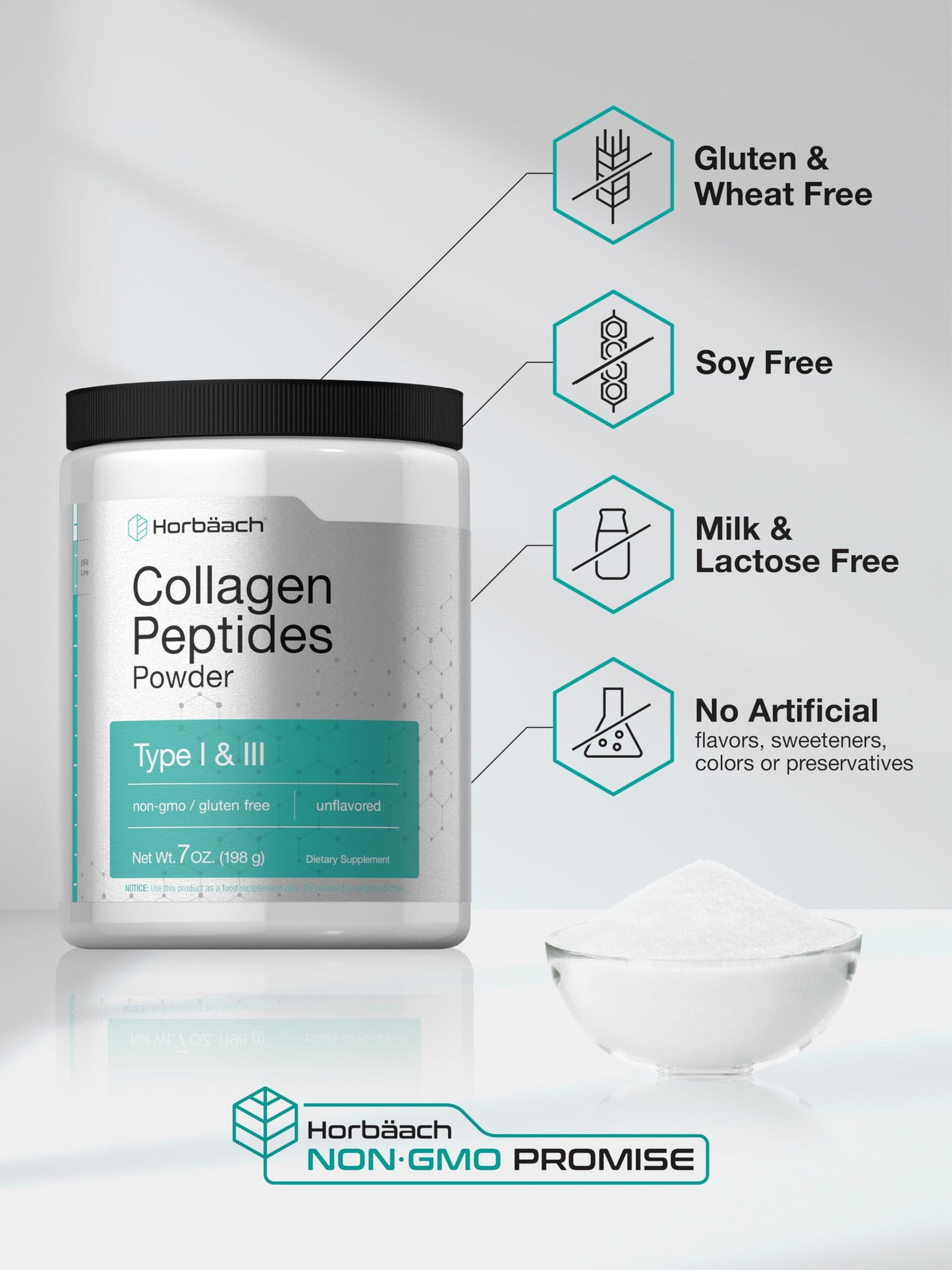 Horbäach Collagen Peptides Powder 7 oz