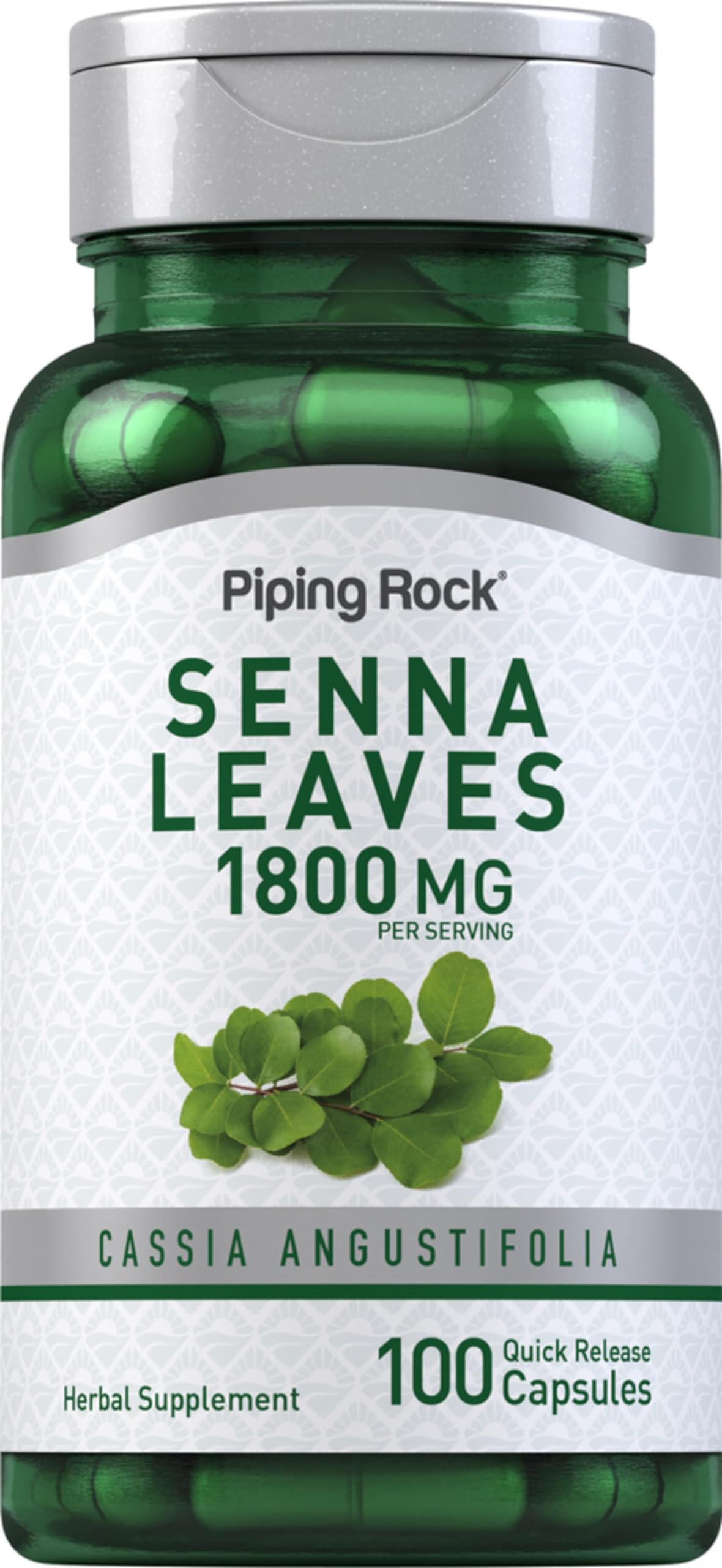 Piping Rock Senna Leaves Capsules 100 Count