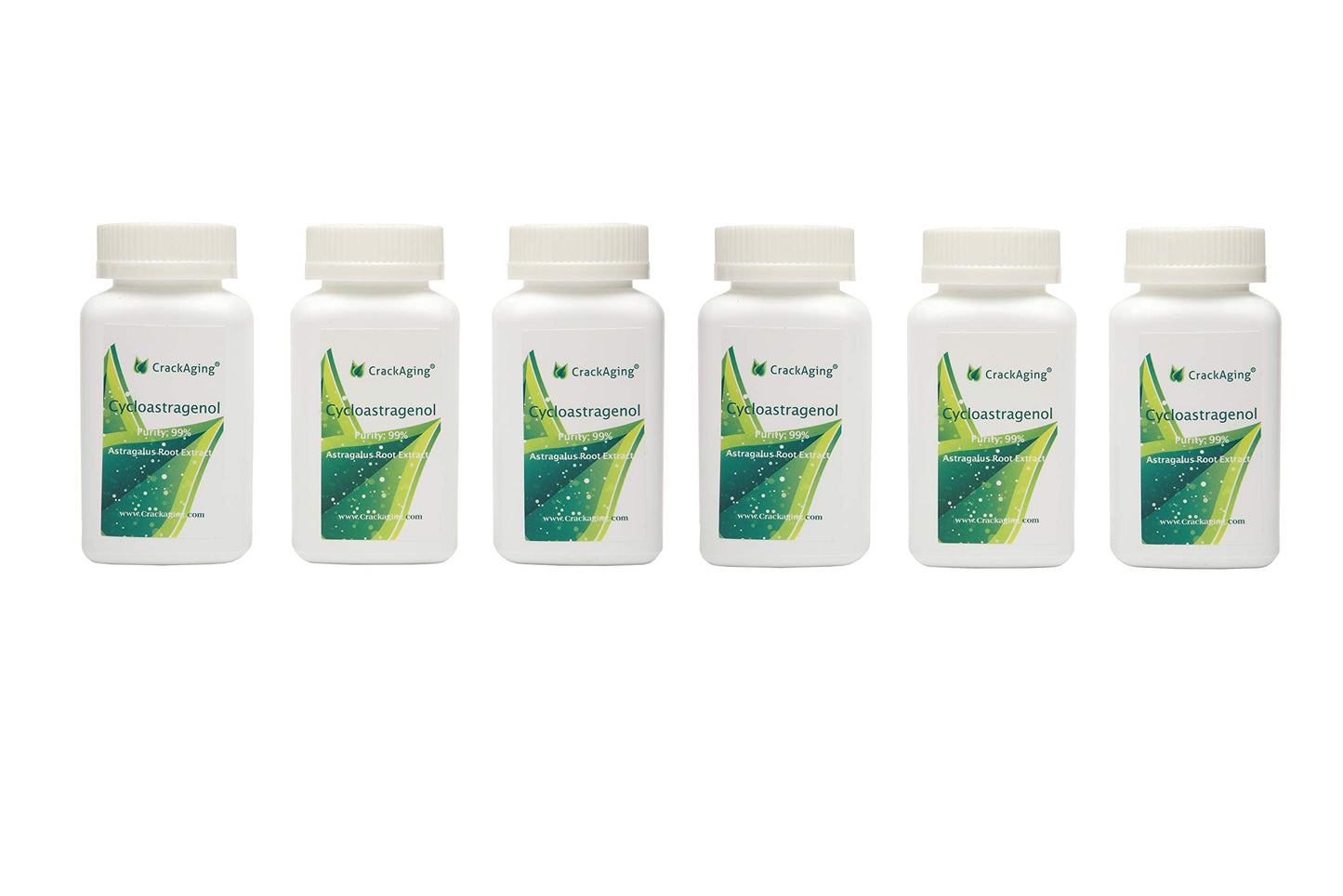 Crackaging Cycloastragenol 98% Super-Absorption, 10mg per Capsule, 180 Capsules