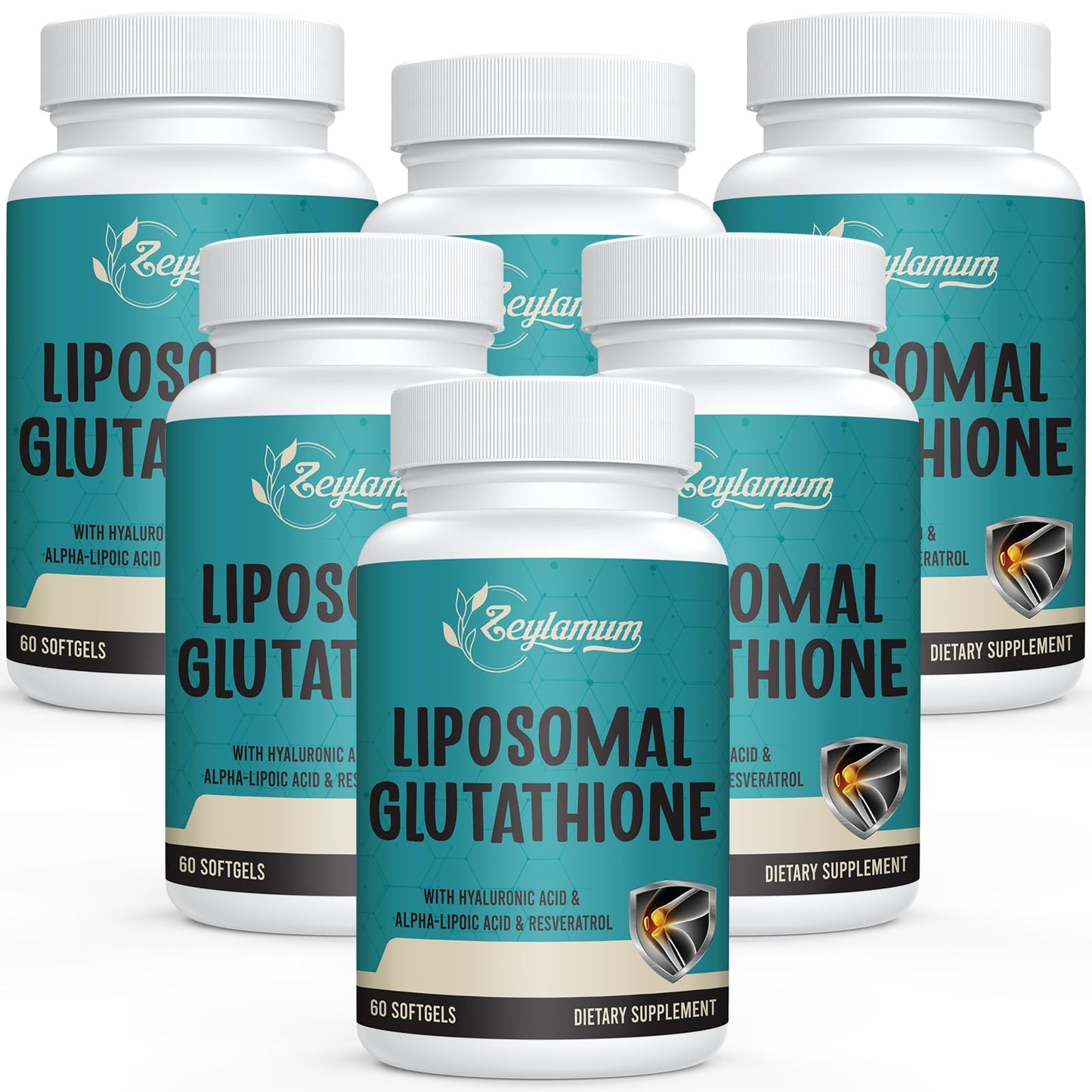 Zeylamum Liposomal Glutathione Softgels 2400 mg, 360 Softgels