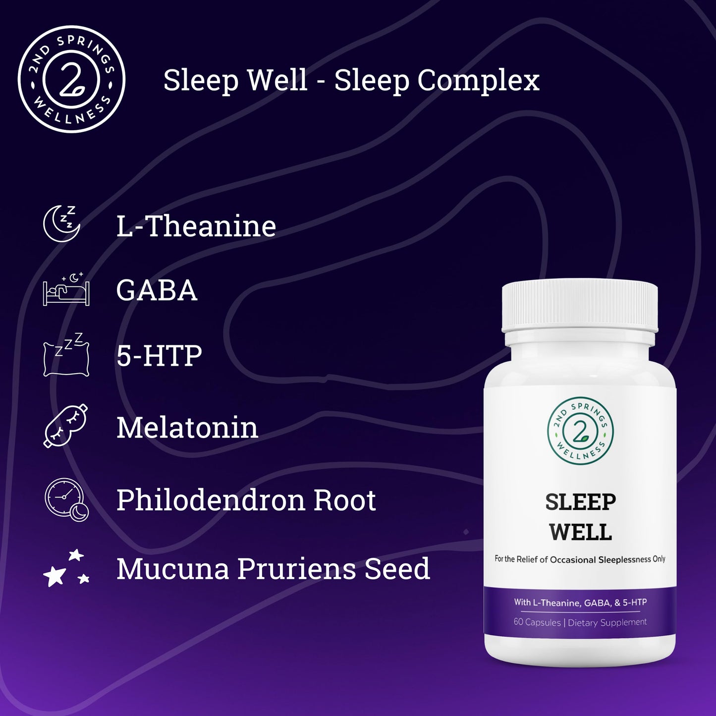 2nd Springs Sleep Well Calmness & Relaxing Support Formula 1 Capsule