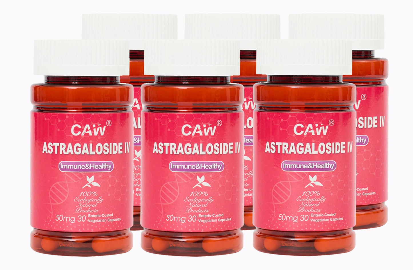CAW Max Absorption Astragaloside IV 98% 50mg Capsule 180 Count