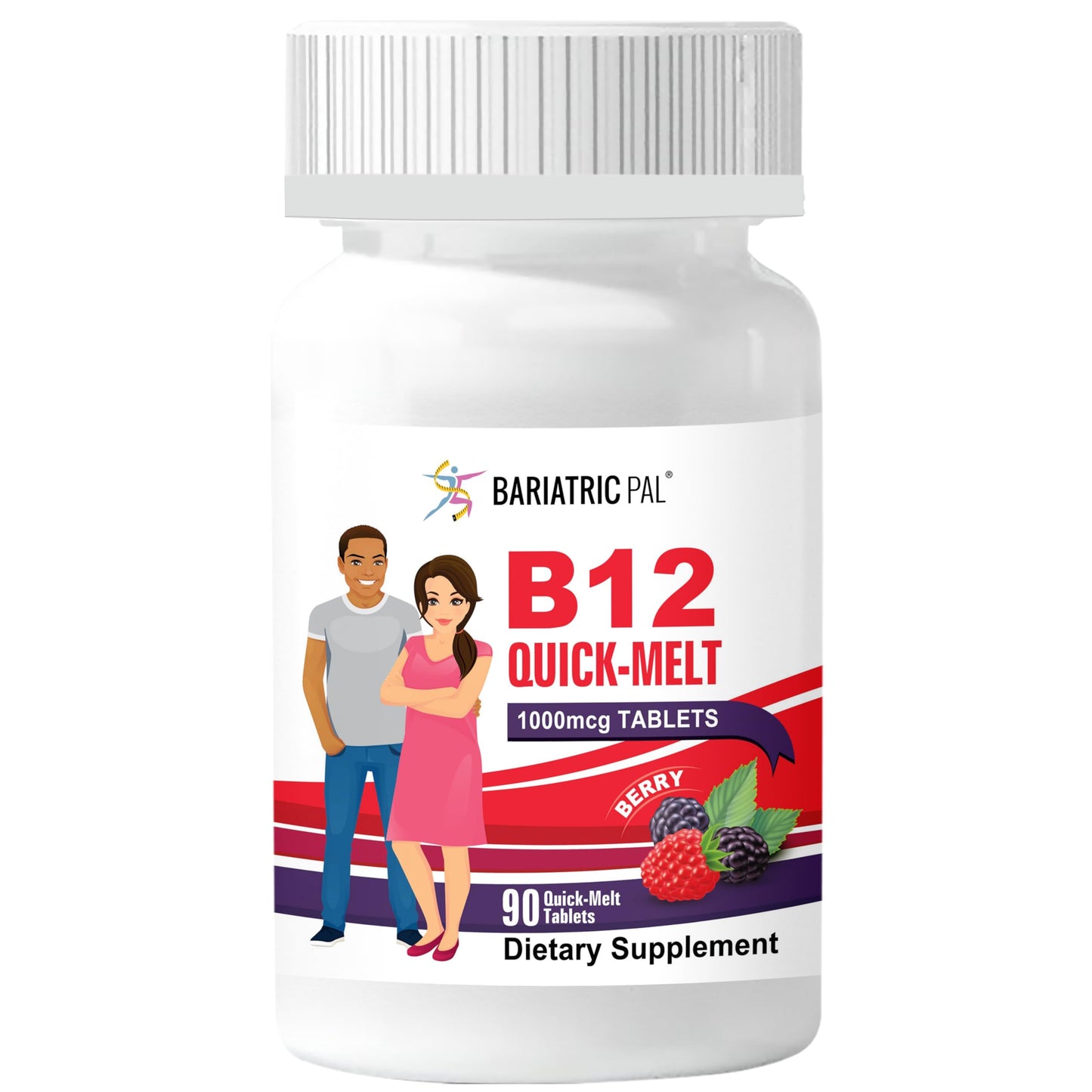 BariatricPal Vitamin B12 1000mcg Sugar-Free Tablet, 90 Count