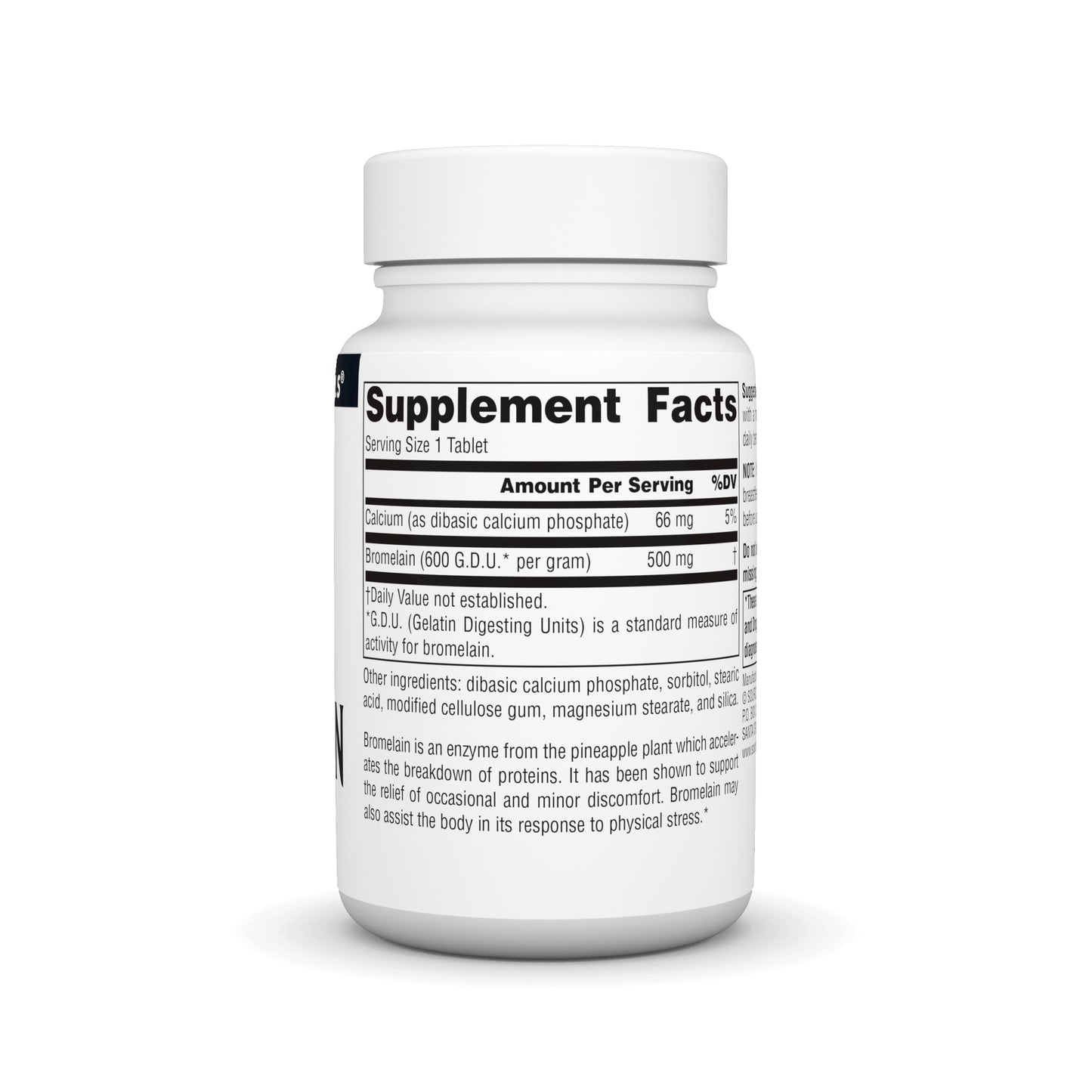 Source Naturals Bromelain 500mg Proteolytic Enzyme Supplement Tablet, 60 Tablets