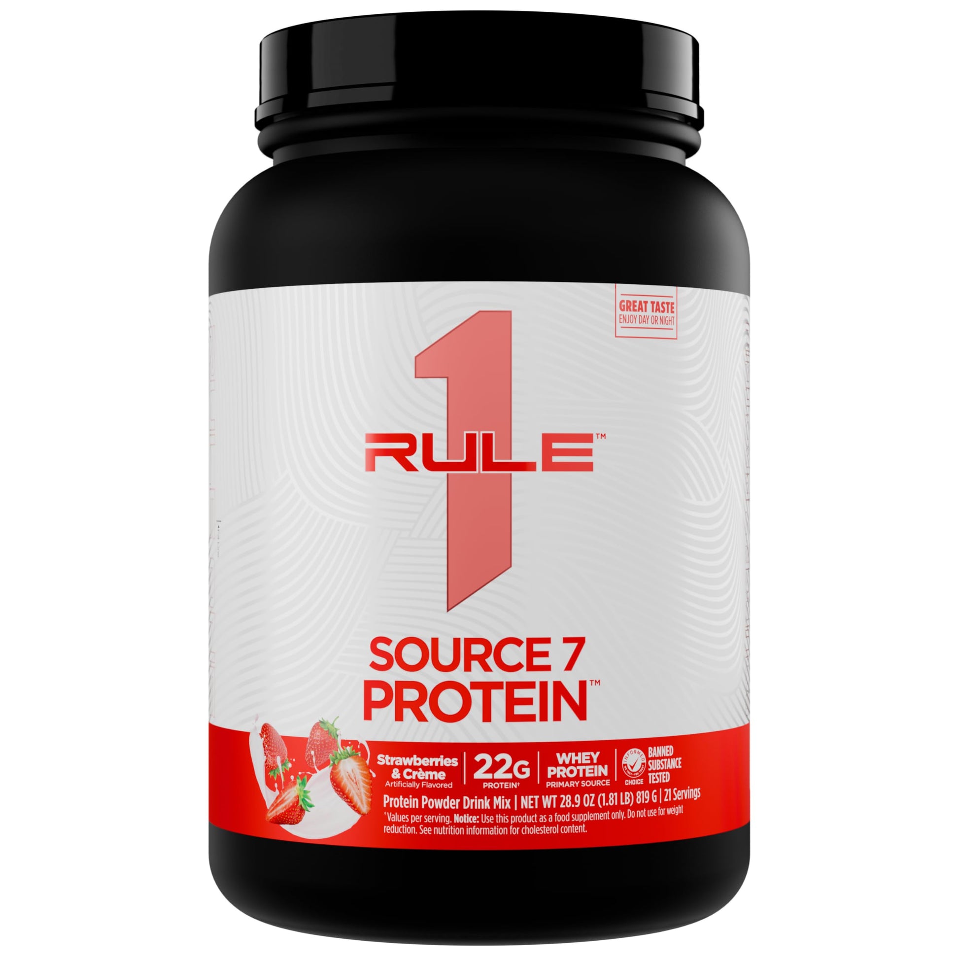 Rule 1 Proteins Source 7 Protein Powder, 28 Servings