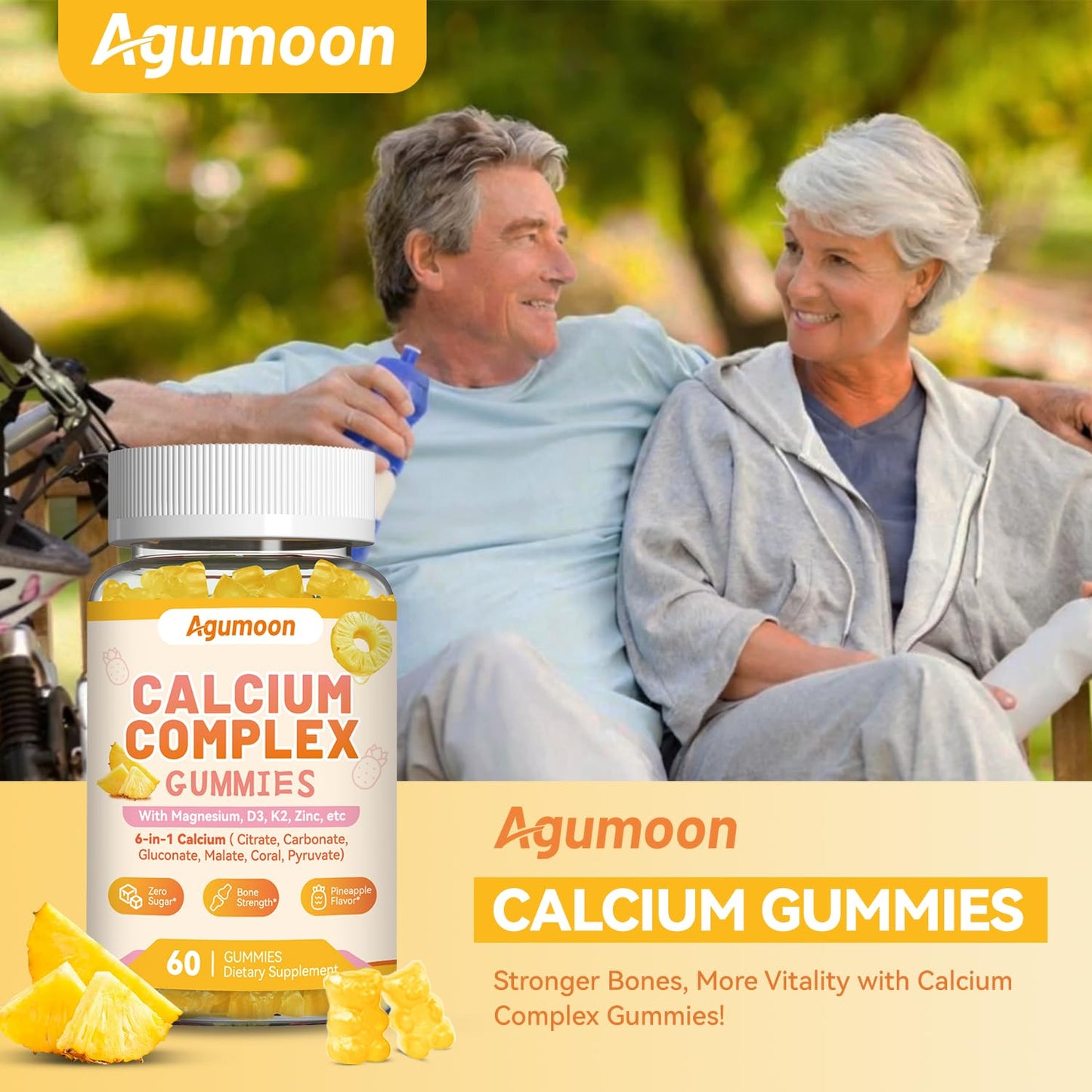 Agumoon Liposomal Calcium Complex Gummies - 60 Gummies