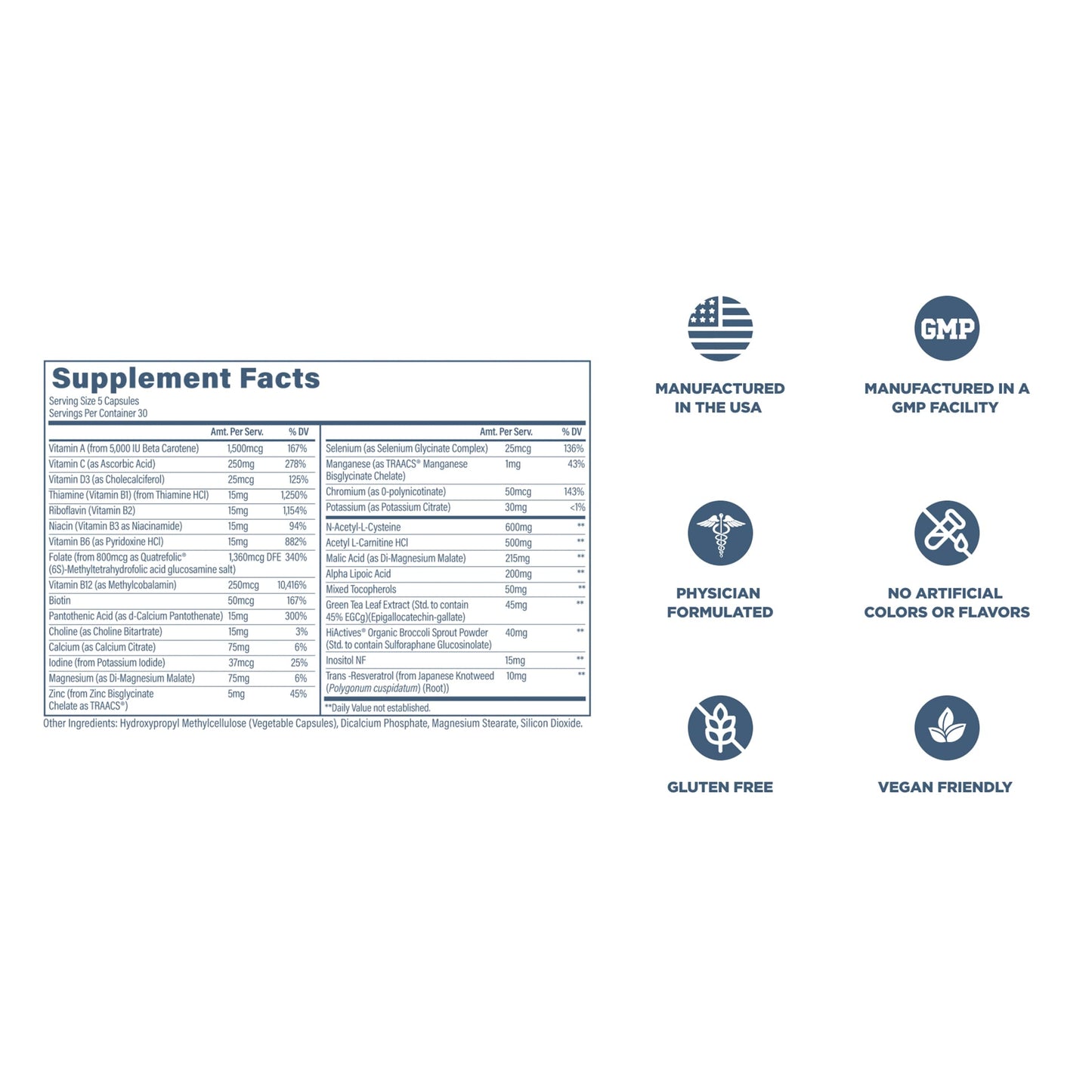 Revive MD Multivitamin Capsule 60 Count