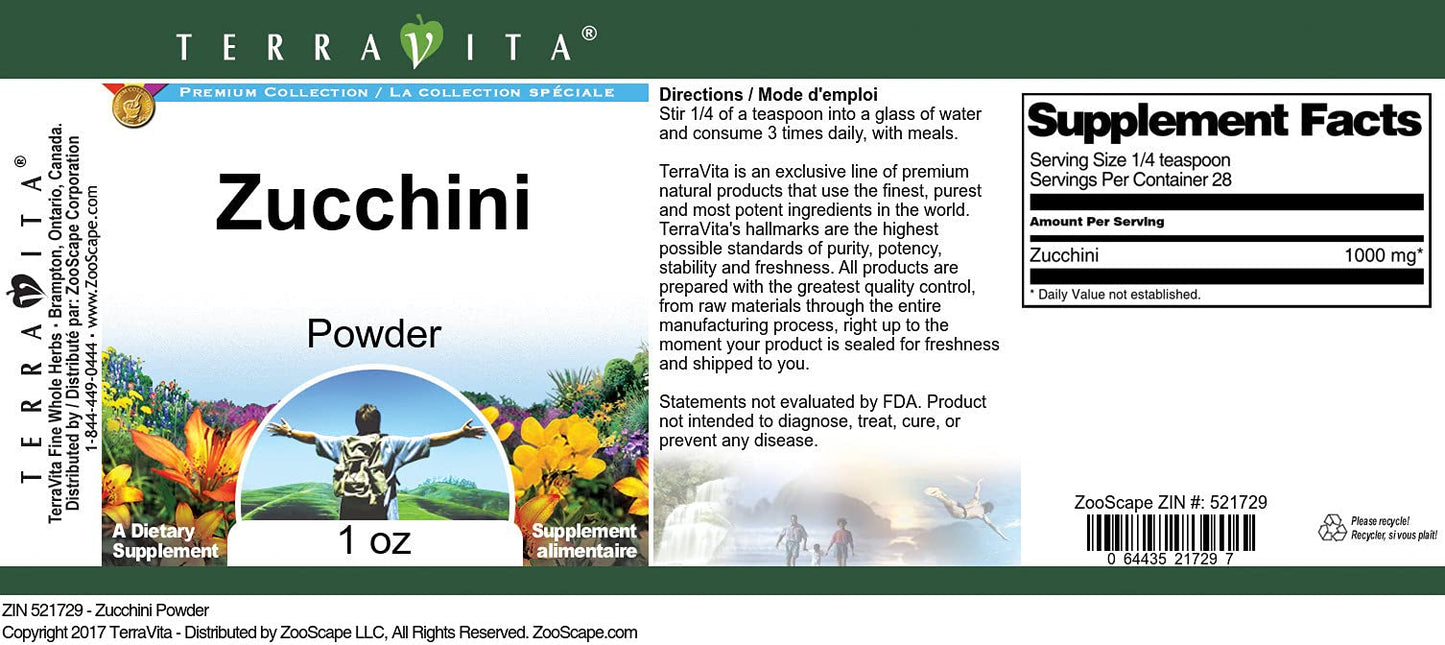 Terravita Zucchini Powder 1 oz