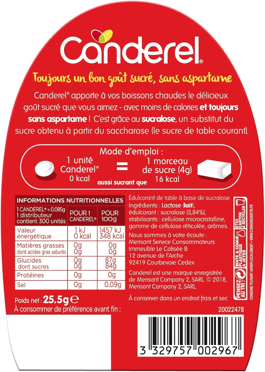 Canderel Sucralose Sweetener, 300 Tablets