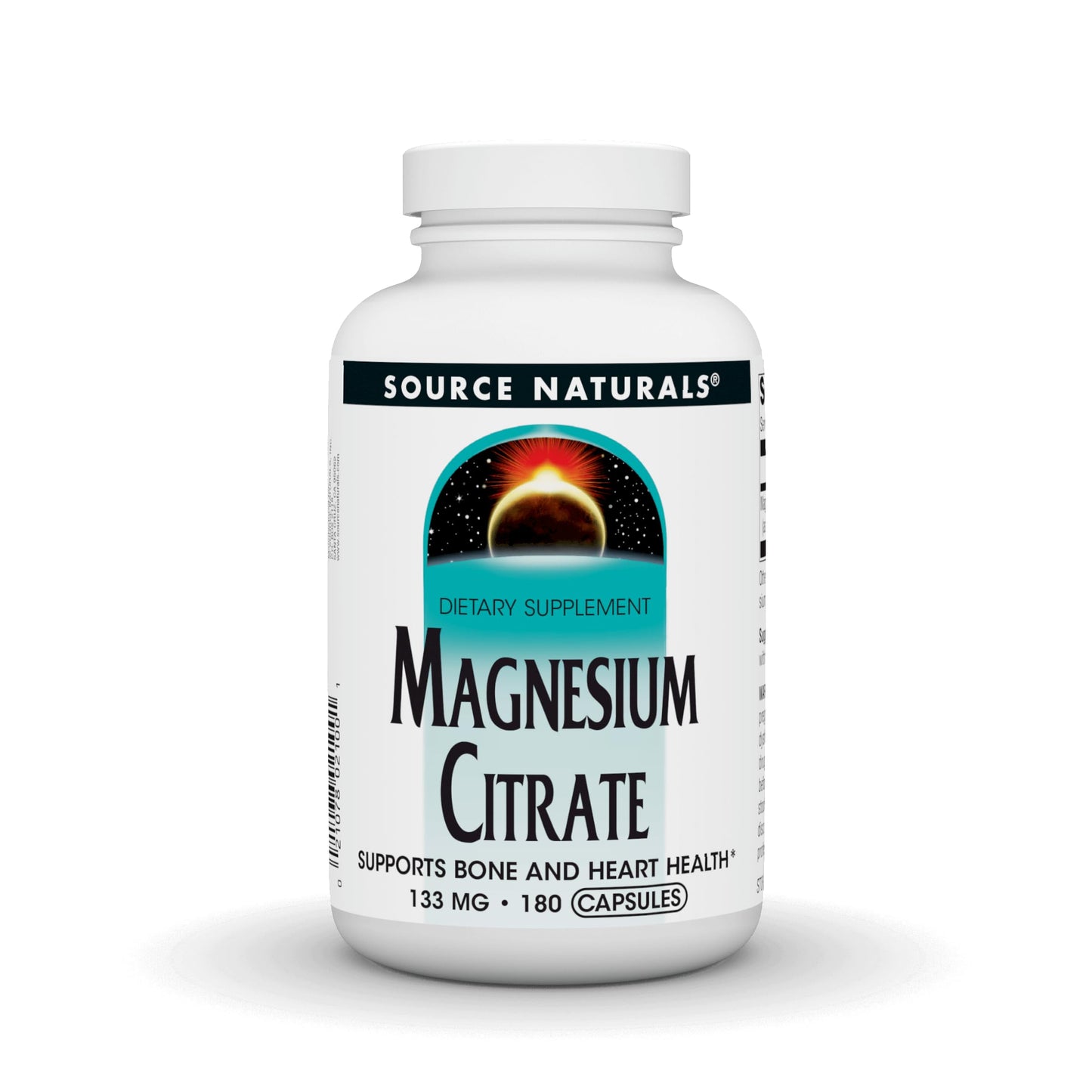Source Naturals Magnesium Citrate Capsules, 133 mg, 180 Count