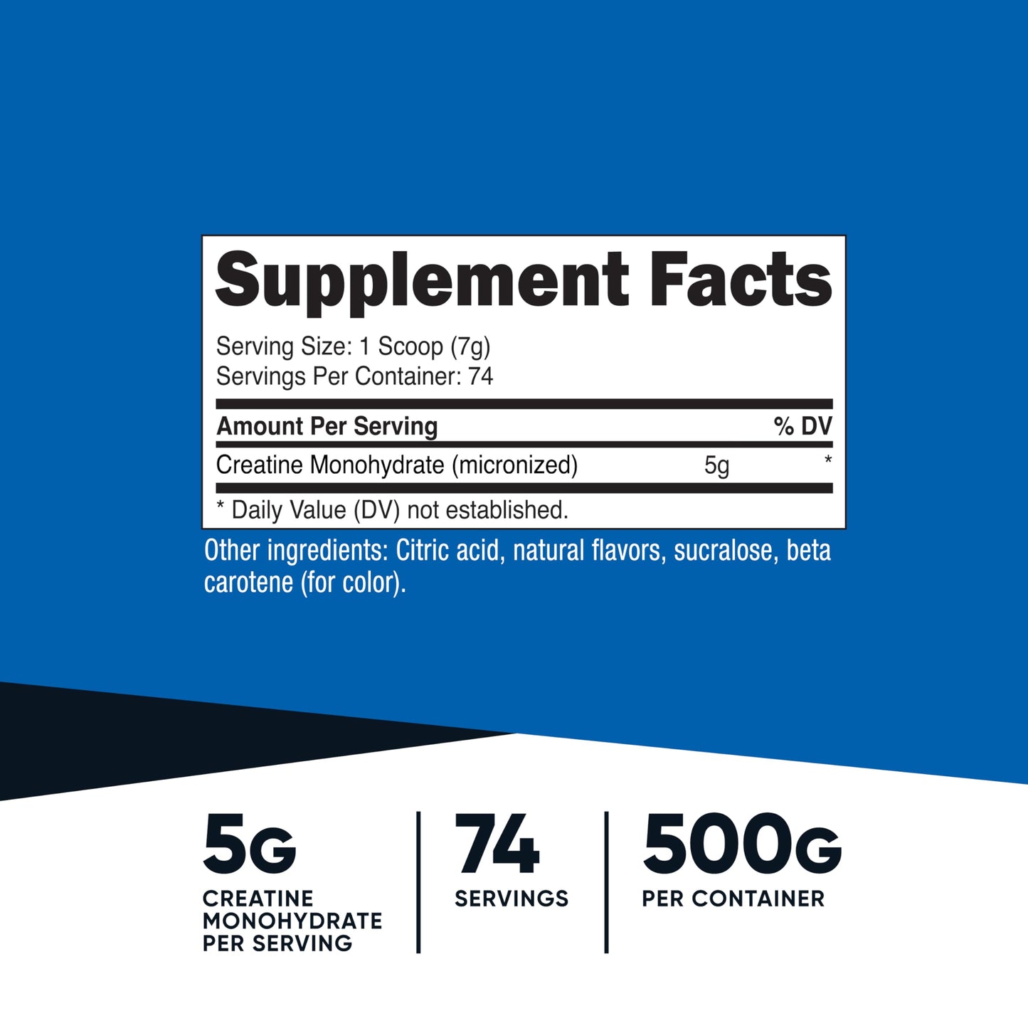 Nutricost Creatine Monohydrate Powder Mandarin Orange 18.9