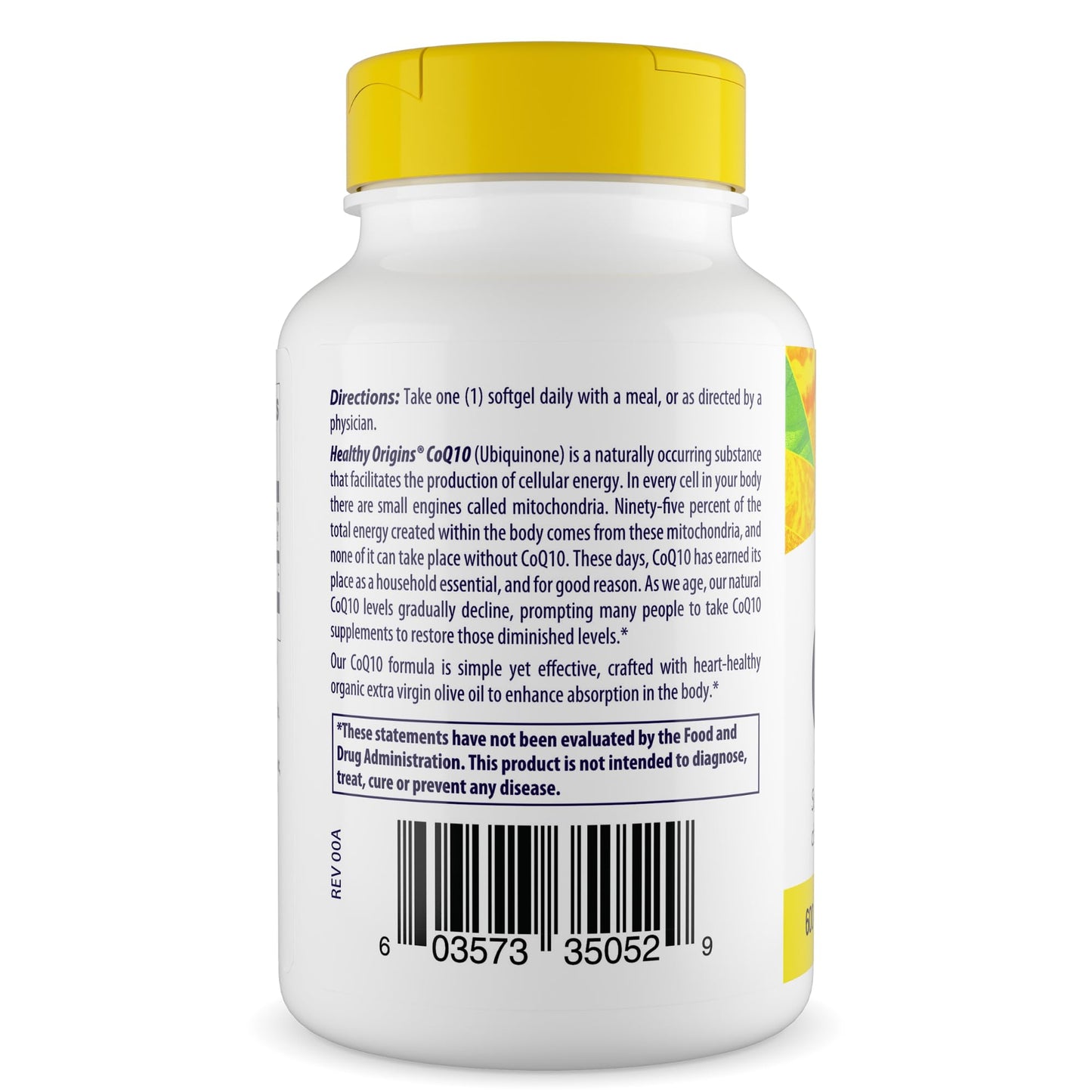Healthy Origins CoQ10 600 mg Softgel, 30 Softgels