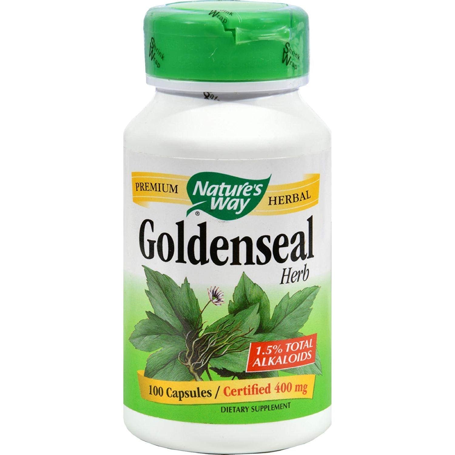 Nature's Way Goldenseal Herb Capsules 200 Capsules