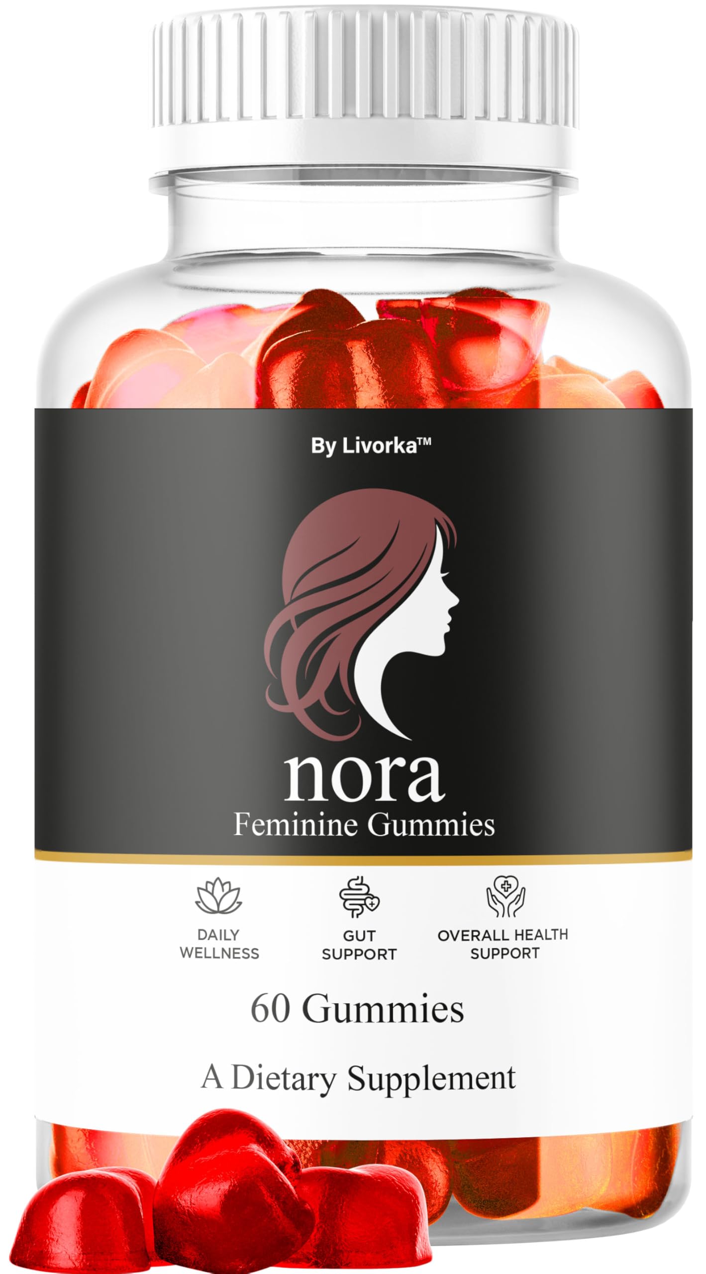 LIVORKA Nora Balance Gummies 60 Count