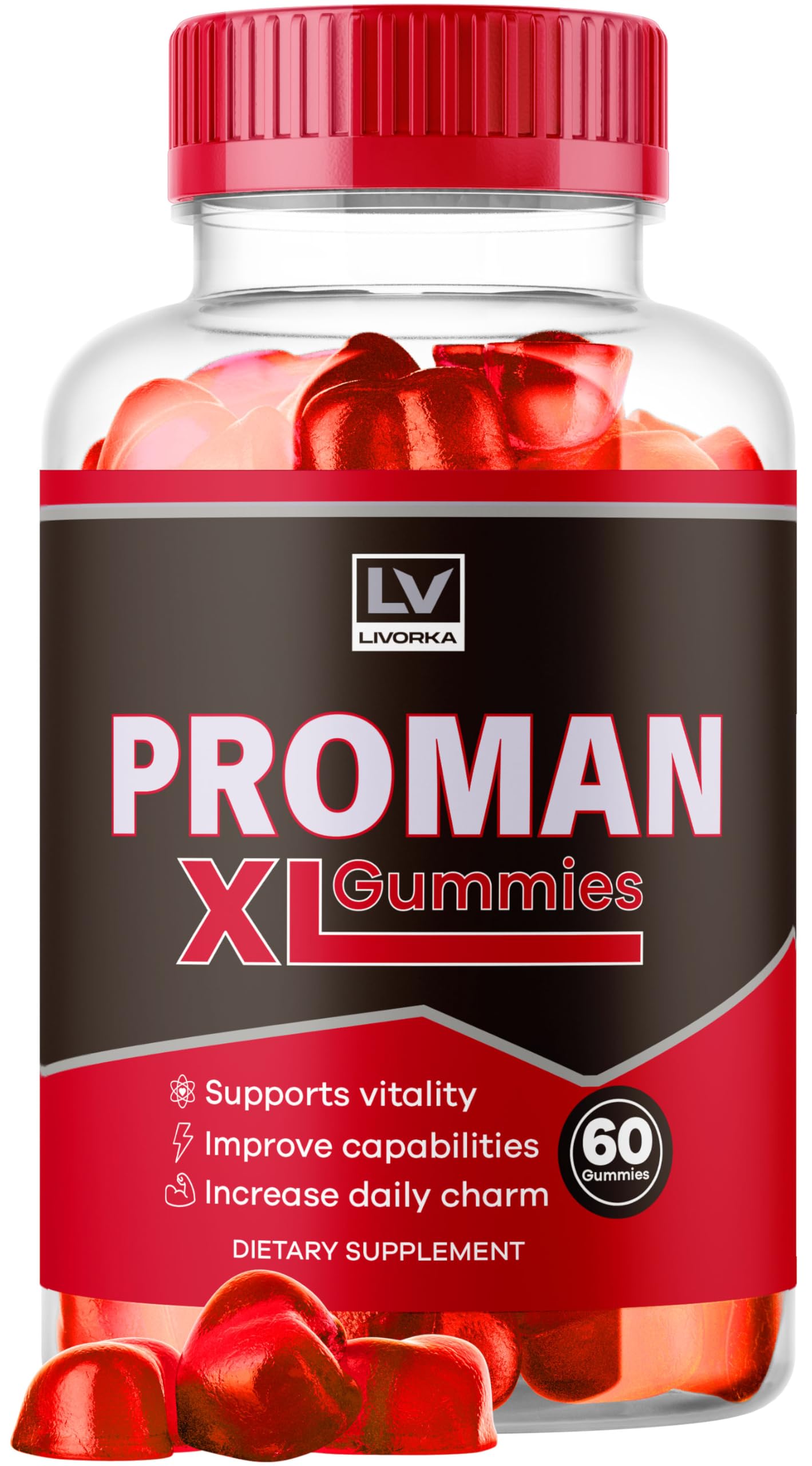 LIVORKA Proman XL Gummies 60 Count