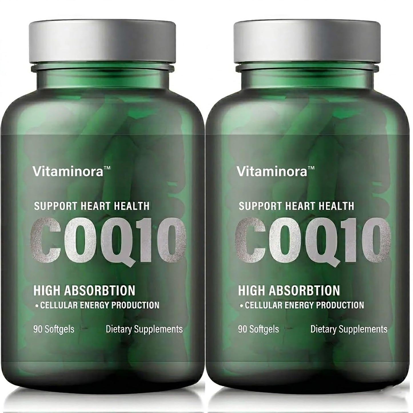 Vitaminora CoQ10 300mg Softgels, High Potency Ubiquinone, 180 Count