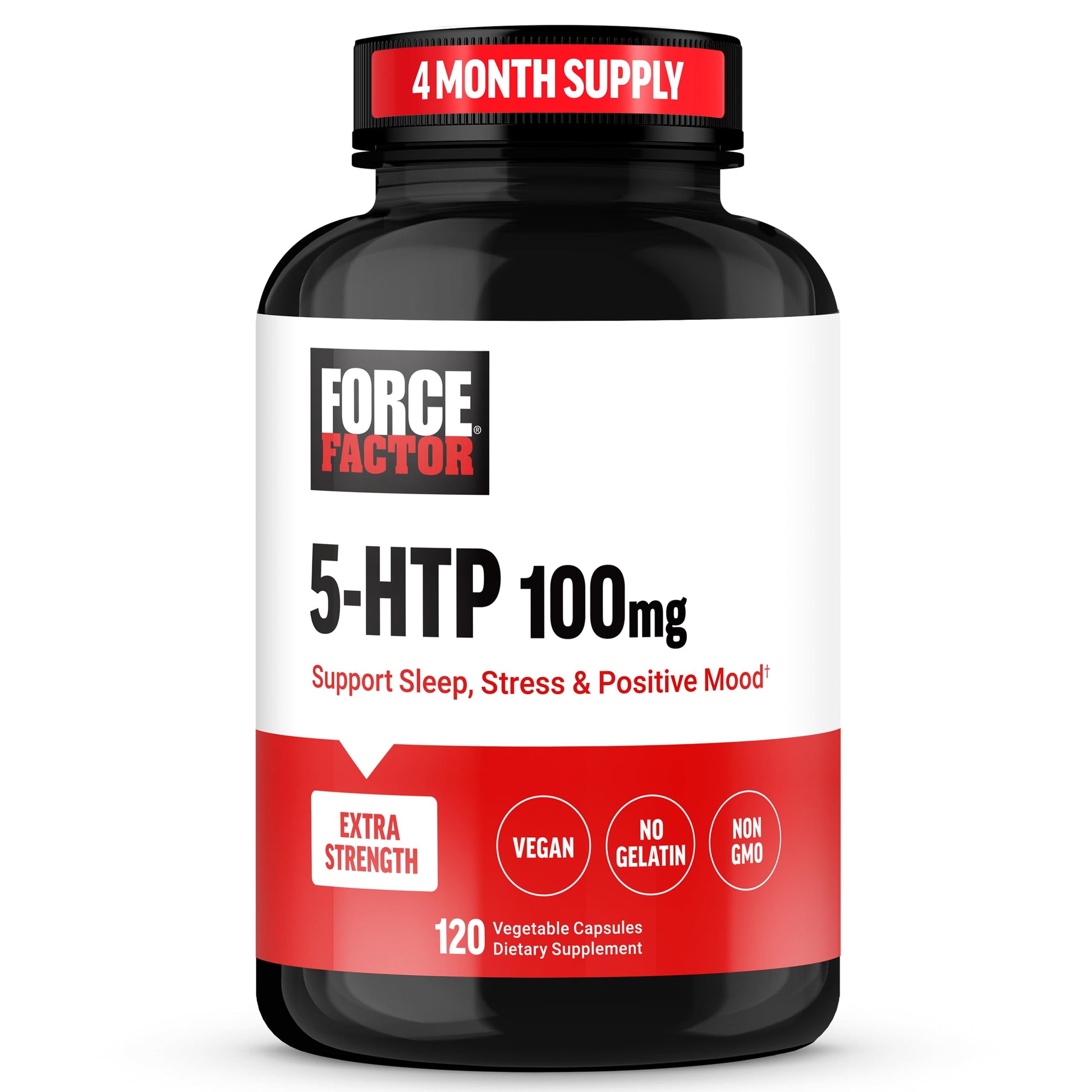Force Factor 5HTP Sleep Aid and Mood Support Supplement Capsules 120