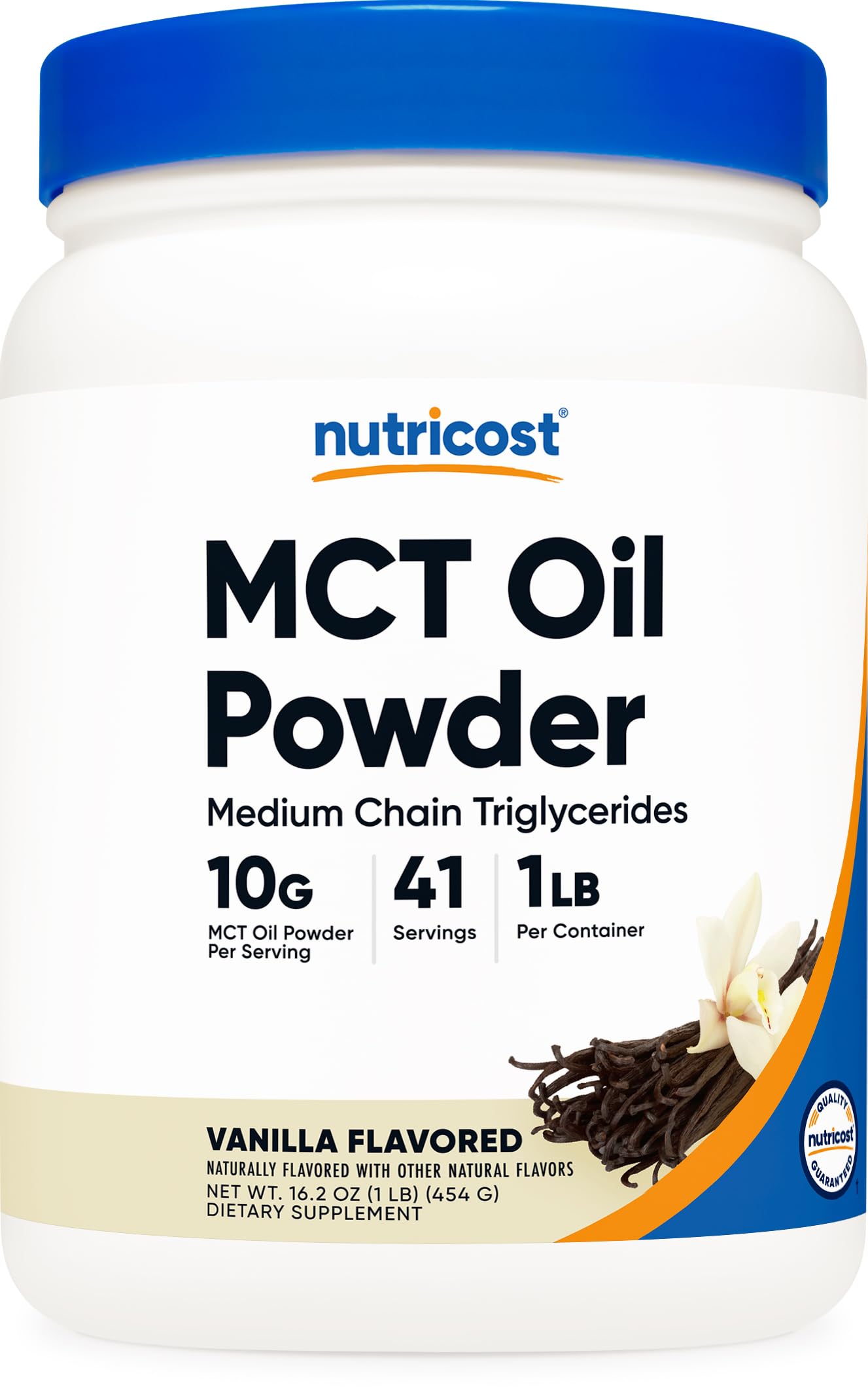 Nutricost Premium MCT Oil Powder (Vanilla) 16 oz
