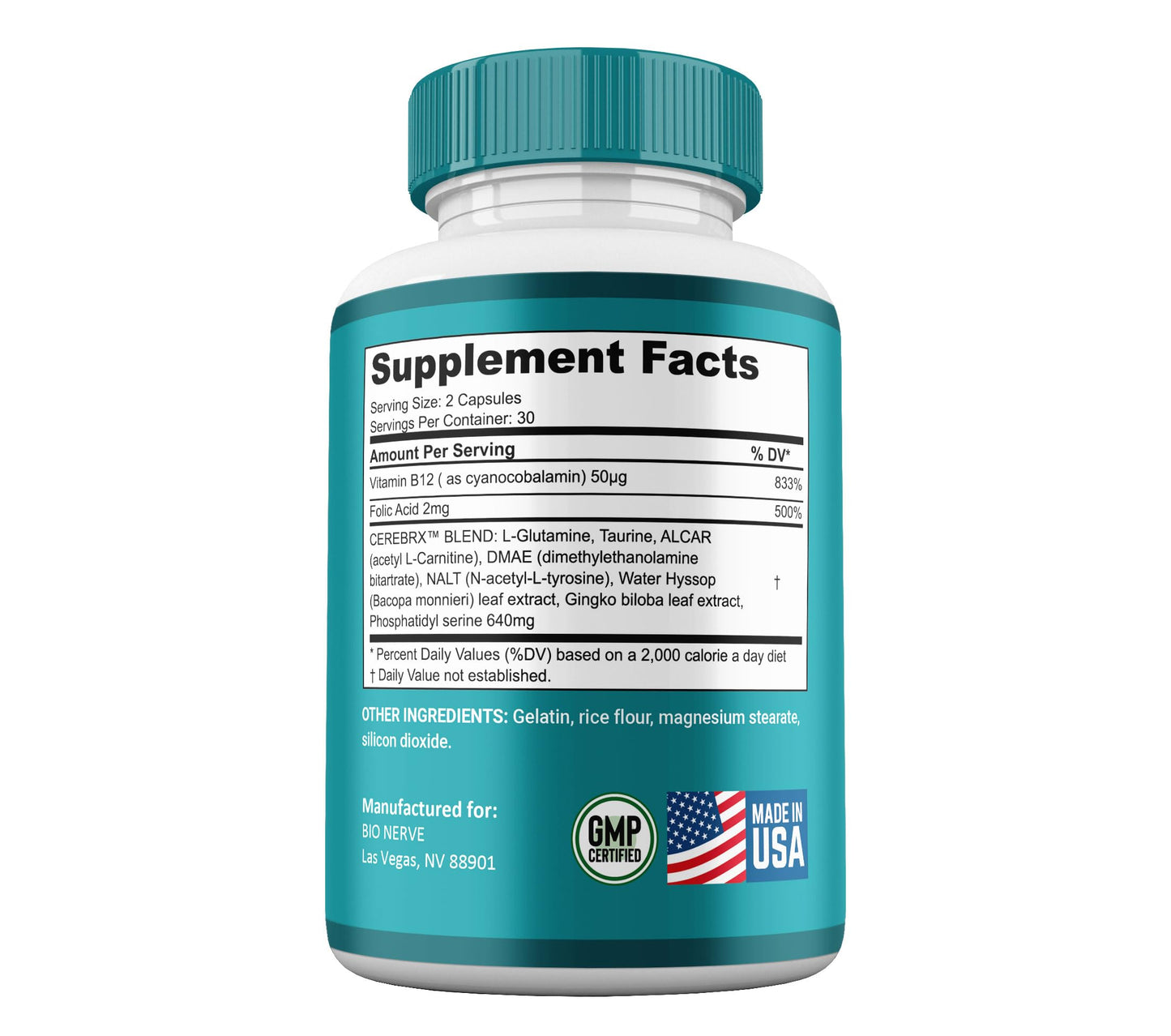 Shark Labs BioNerve Capsules, 60 Count