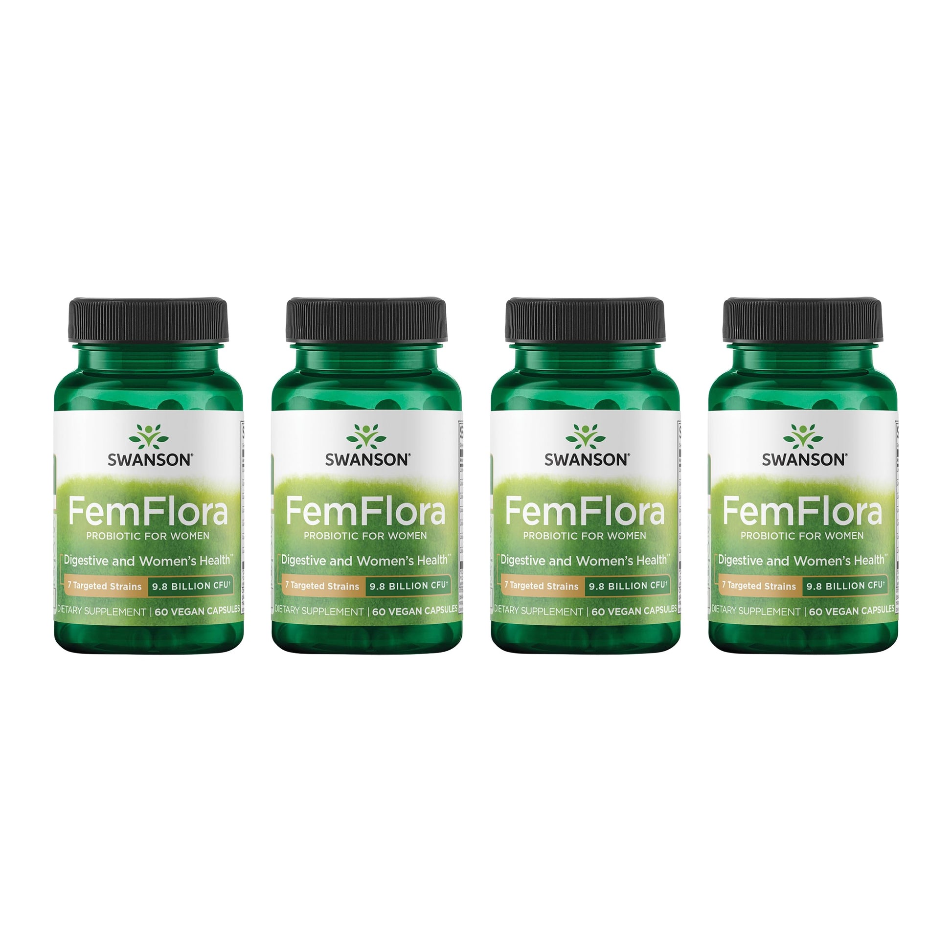 Swanson FemFlora Women's Probiotic for Feminine Digestive, Urinary, and Vaginal Health Support 240 Capsules