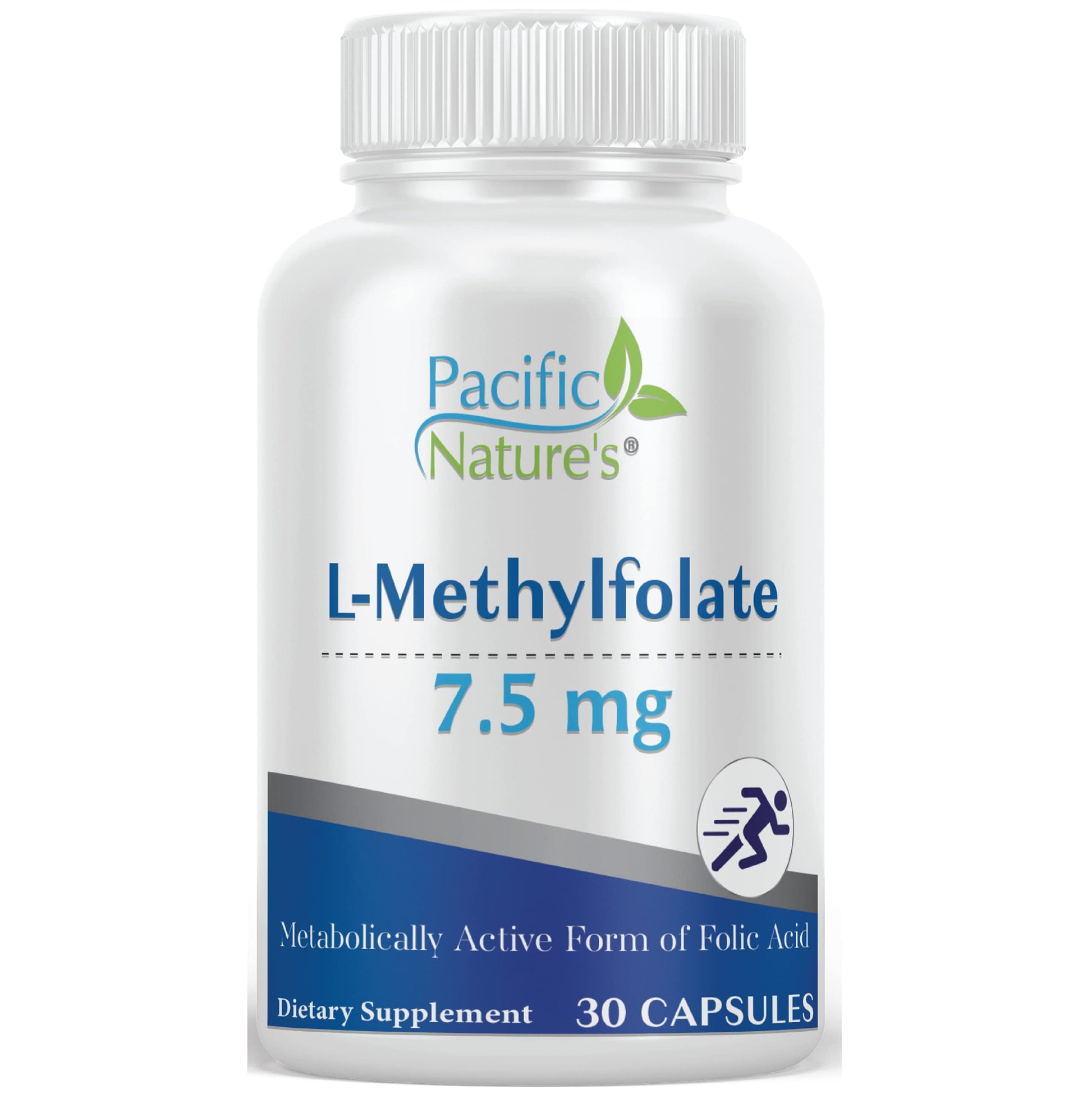 Pacific Nature's L-Methylfolate 7.5mg Capsule, 30 Count