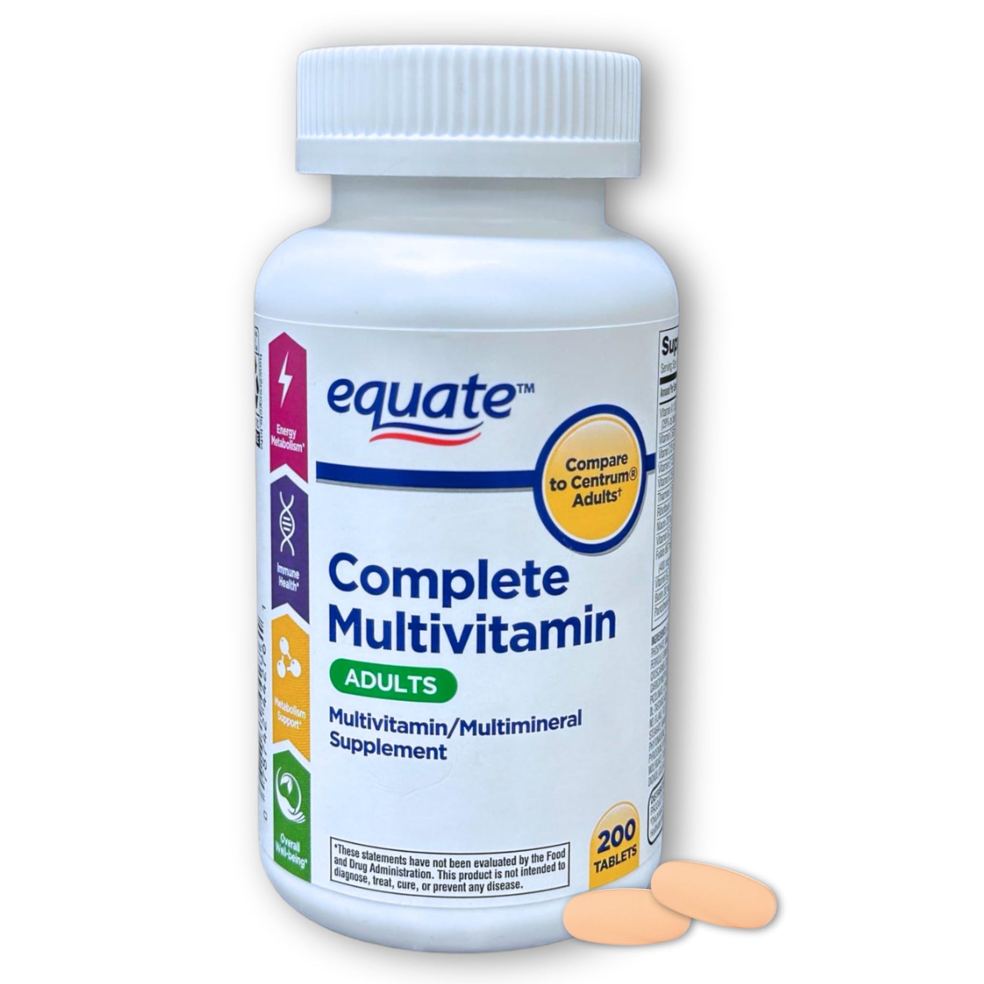 FUSION SHOP STORE Multivitamin Multimineral Supplement Tablets 200 Count